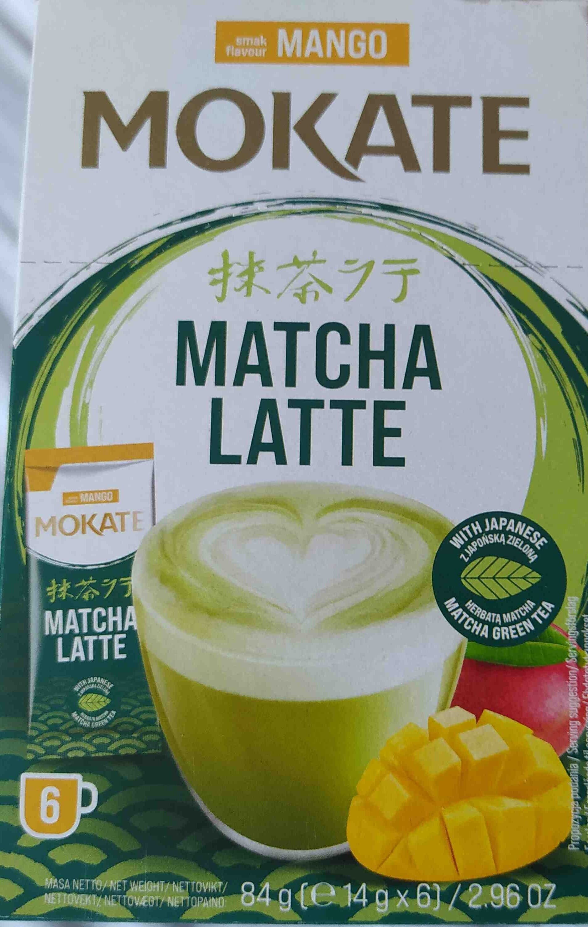 Mokate Matcha latte mango packshot