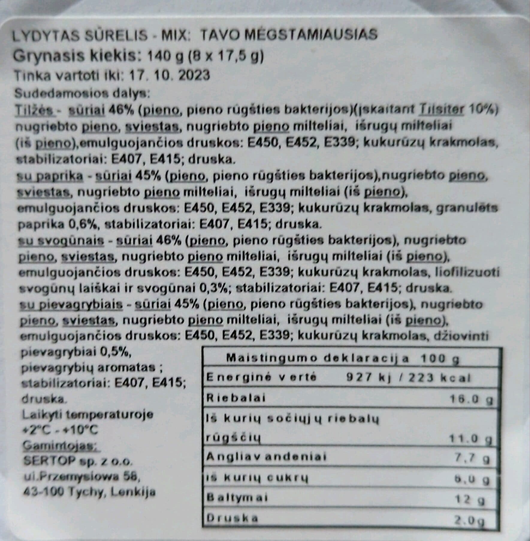 sertop lydytas sūris packshot