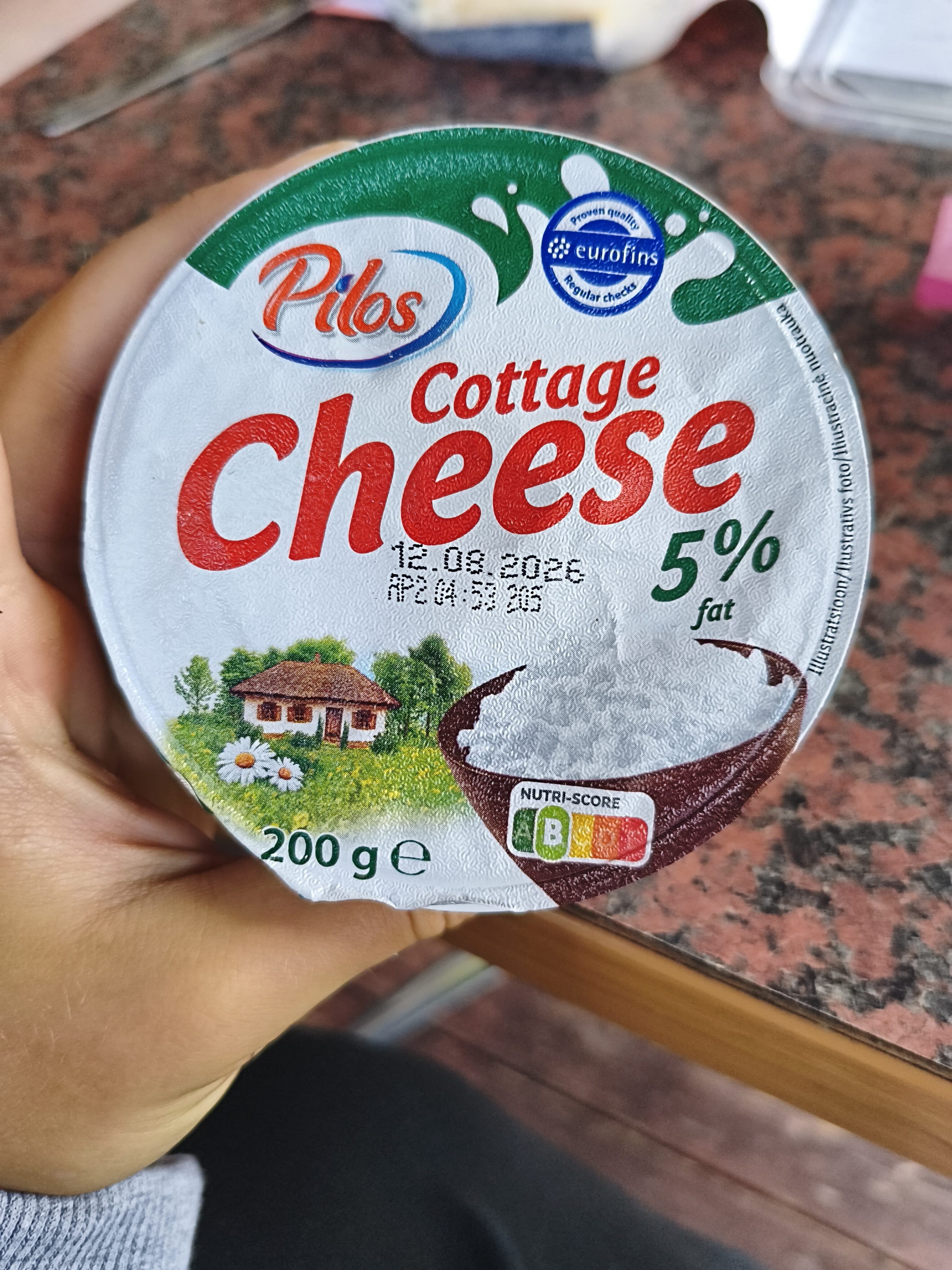 Pilos cottage cheese 5% packshot