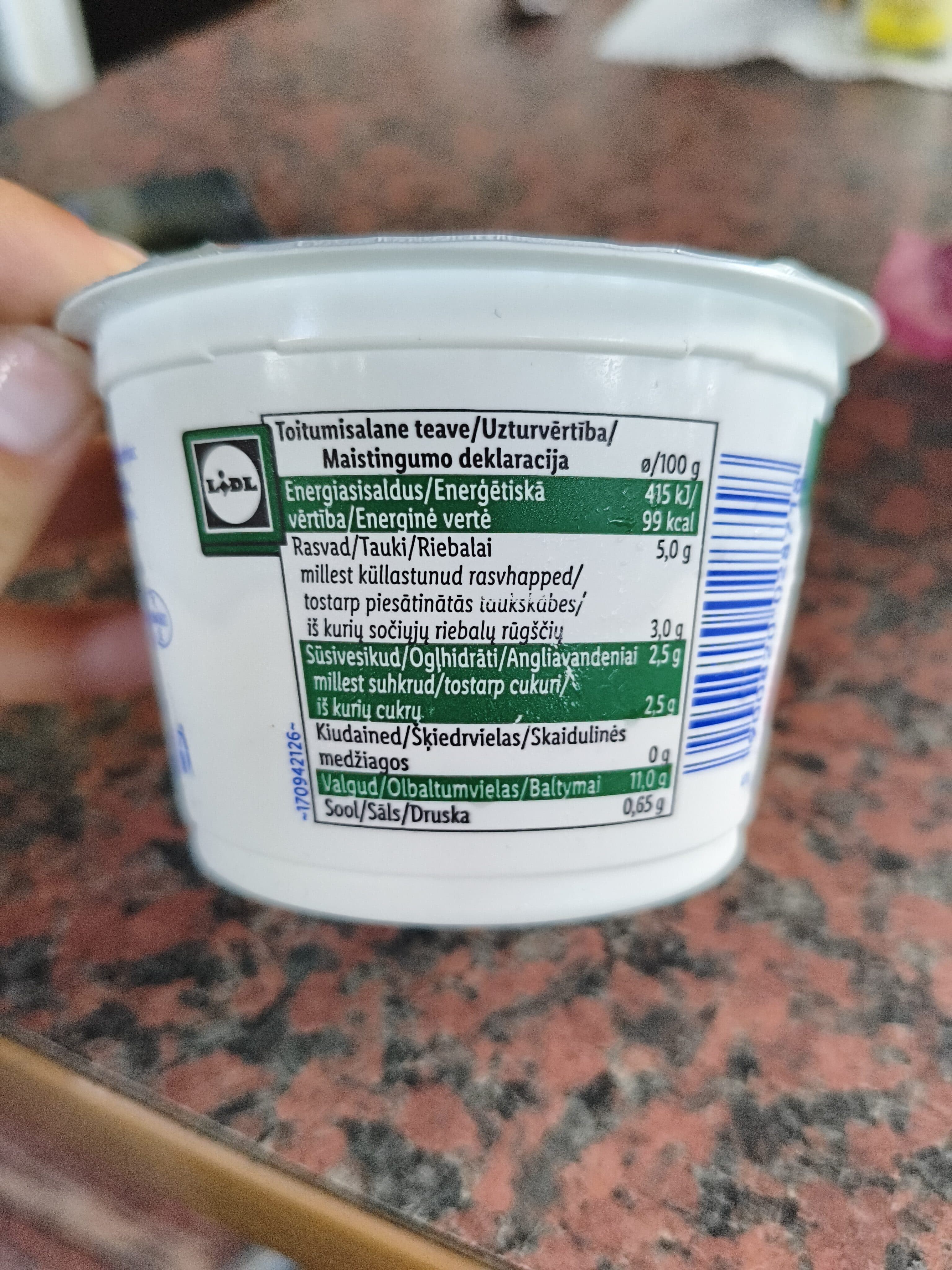 Pilos cottage cheese 5% packshot