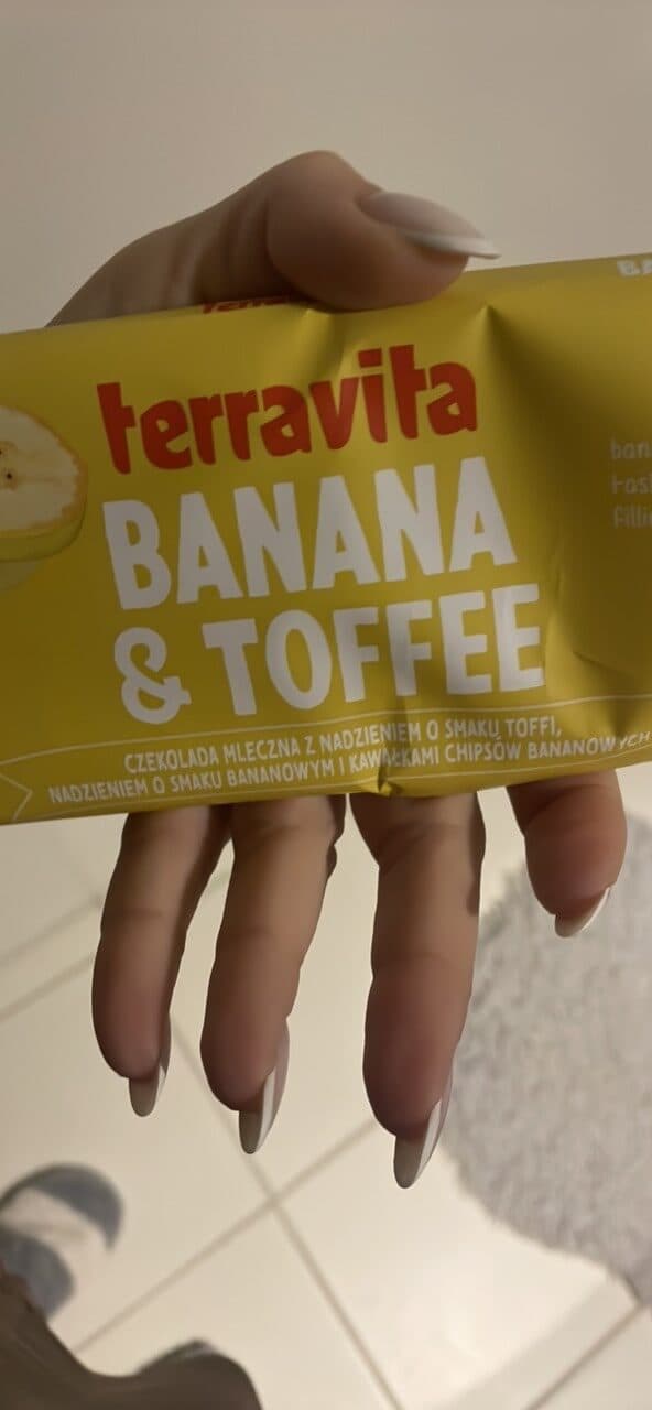 terravita bananų ir karamelės sokoladas packshot