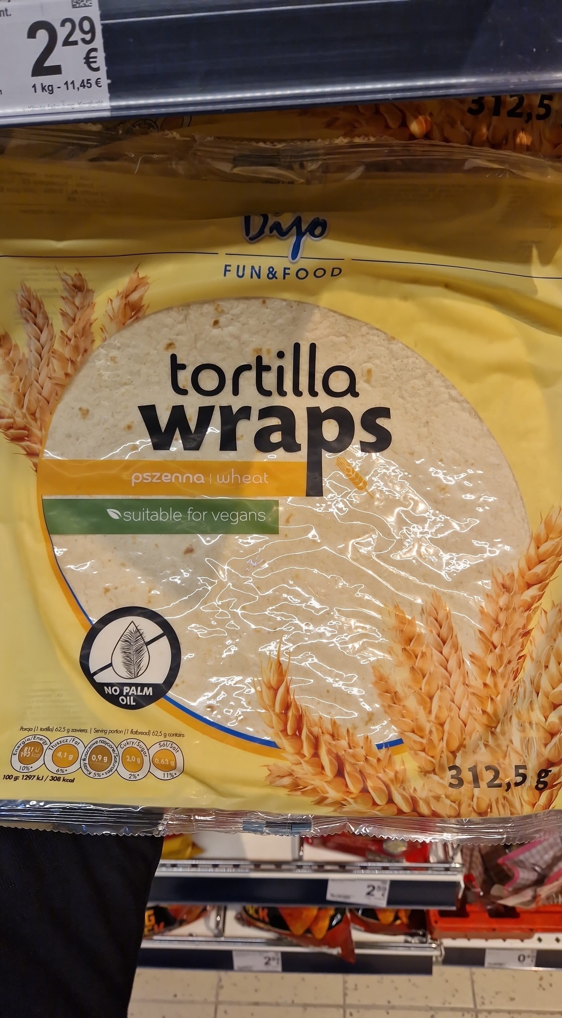 Dijo Tortilijos DIJO TORTILLA FRESH WRAPS ORIGINAL packshot