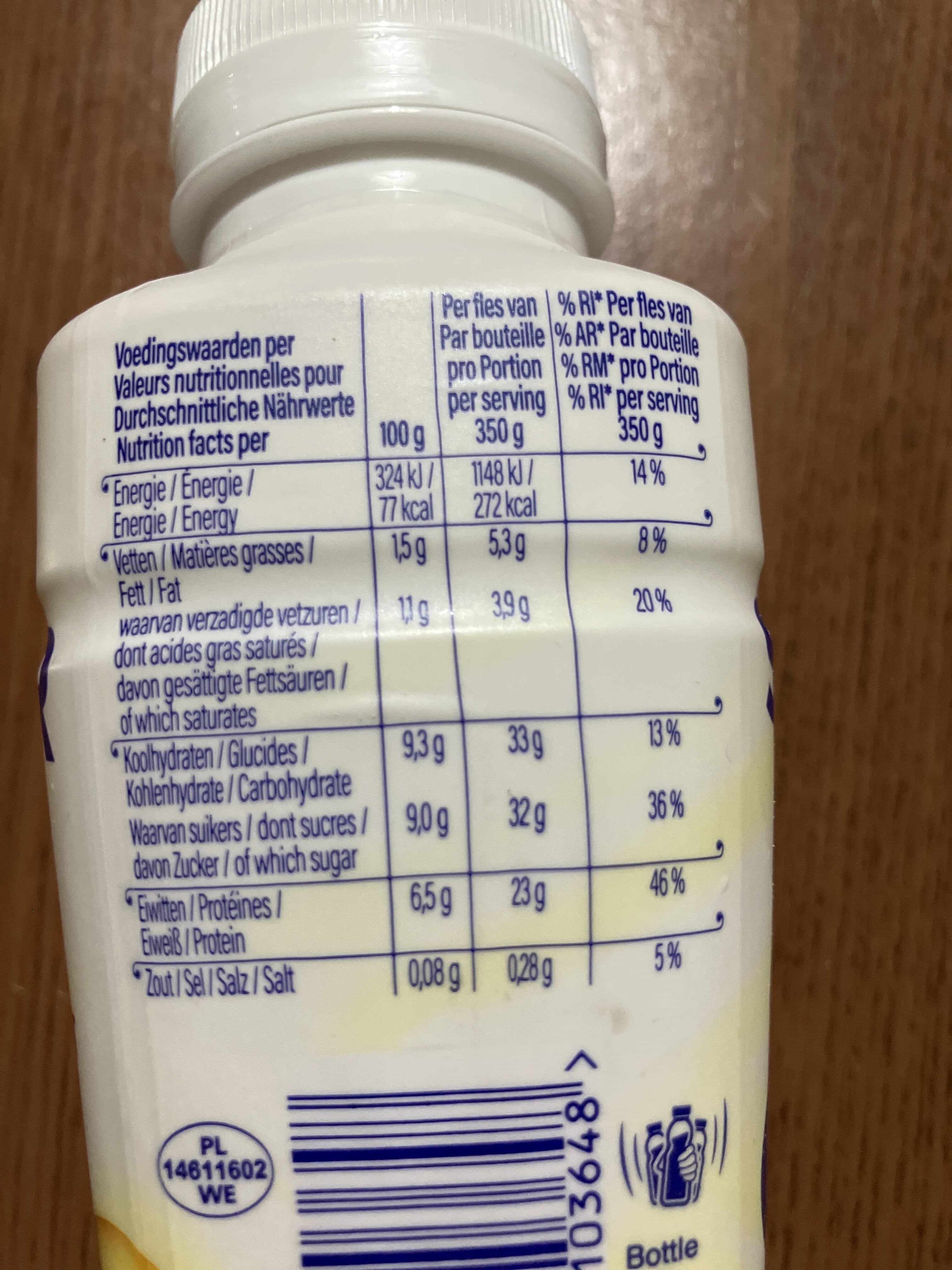 Dairly Skyr Yoghurt Drink With Fruit Pieces Mango & Passion Fruit packshot