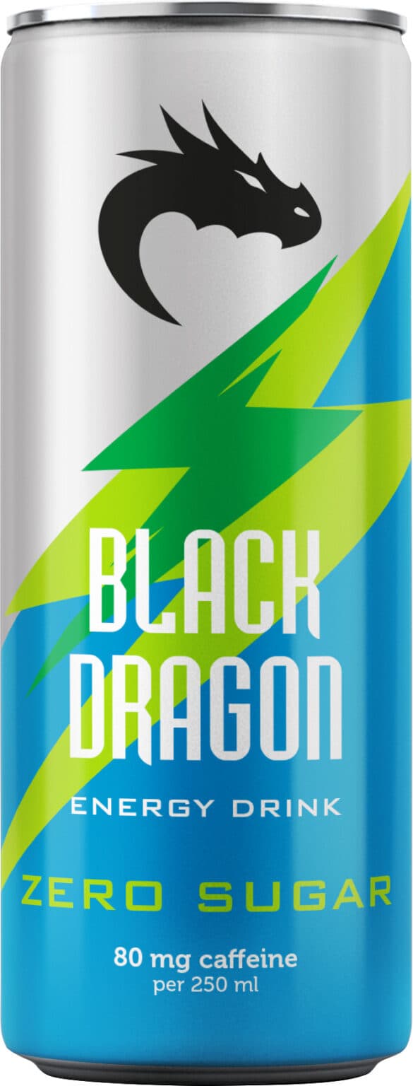 Black dragon Zero sugar packshot