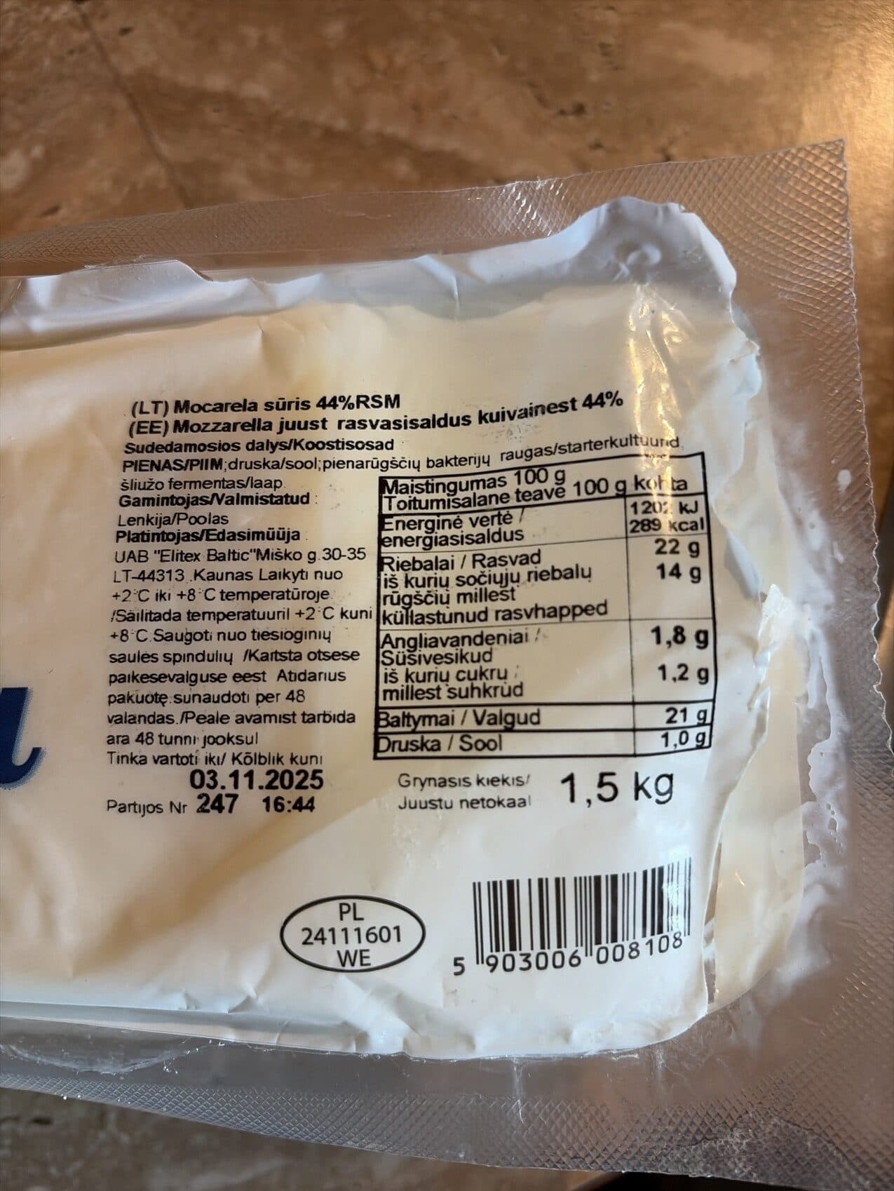 Osm Bierun Mozzarella packshot