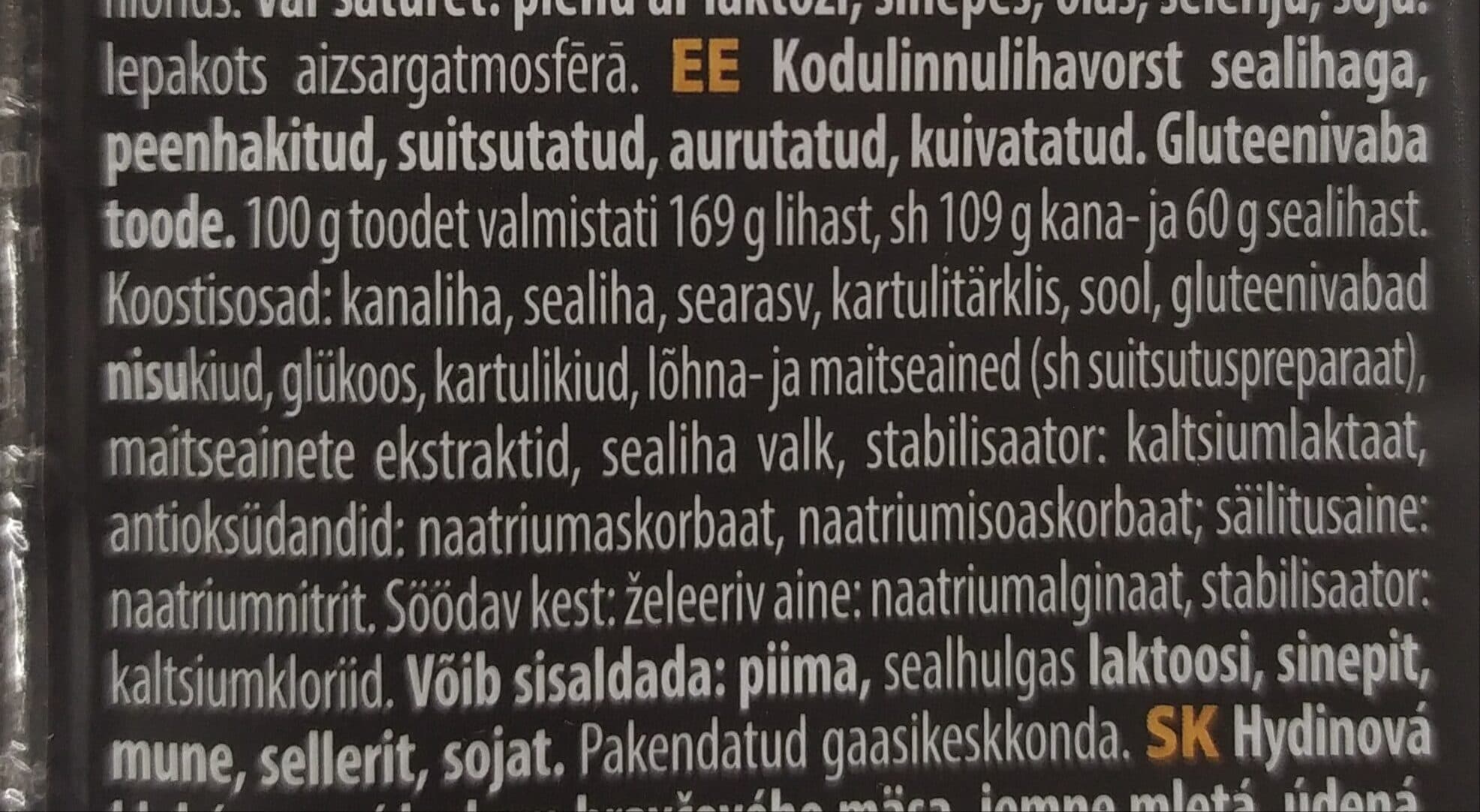 Pekpol Kabanos desiņas ar vistu packshot