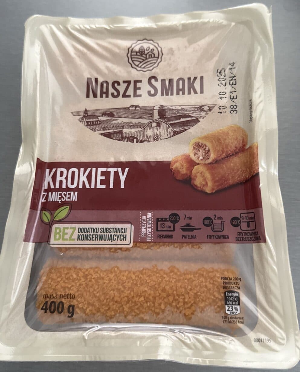 NASZE SMAKI Krokiety Z Miesem packshot