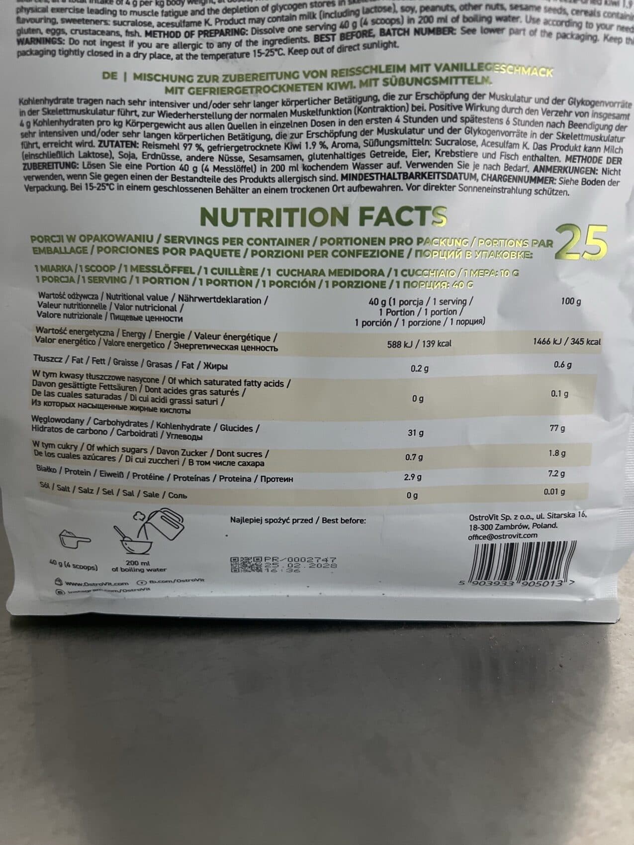 Ostrovit Cream of rice packshot
