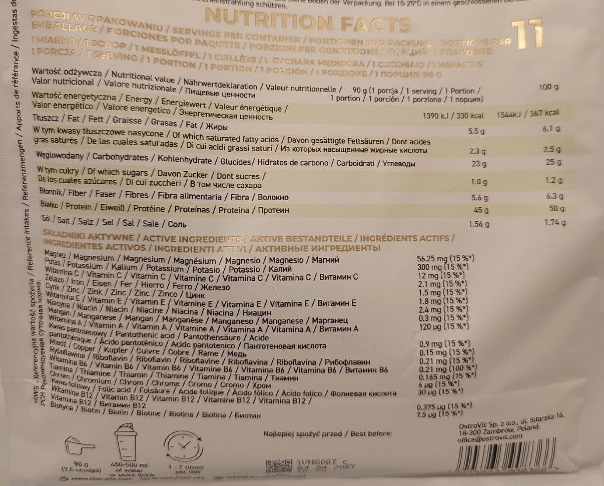 Ostrovit Vegan Meal Shake packshot