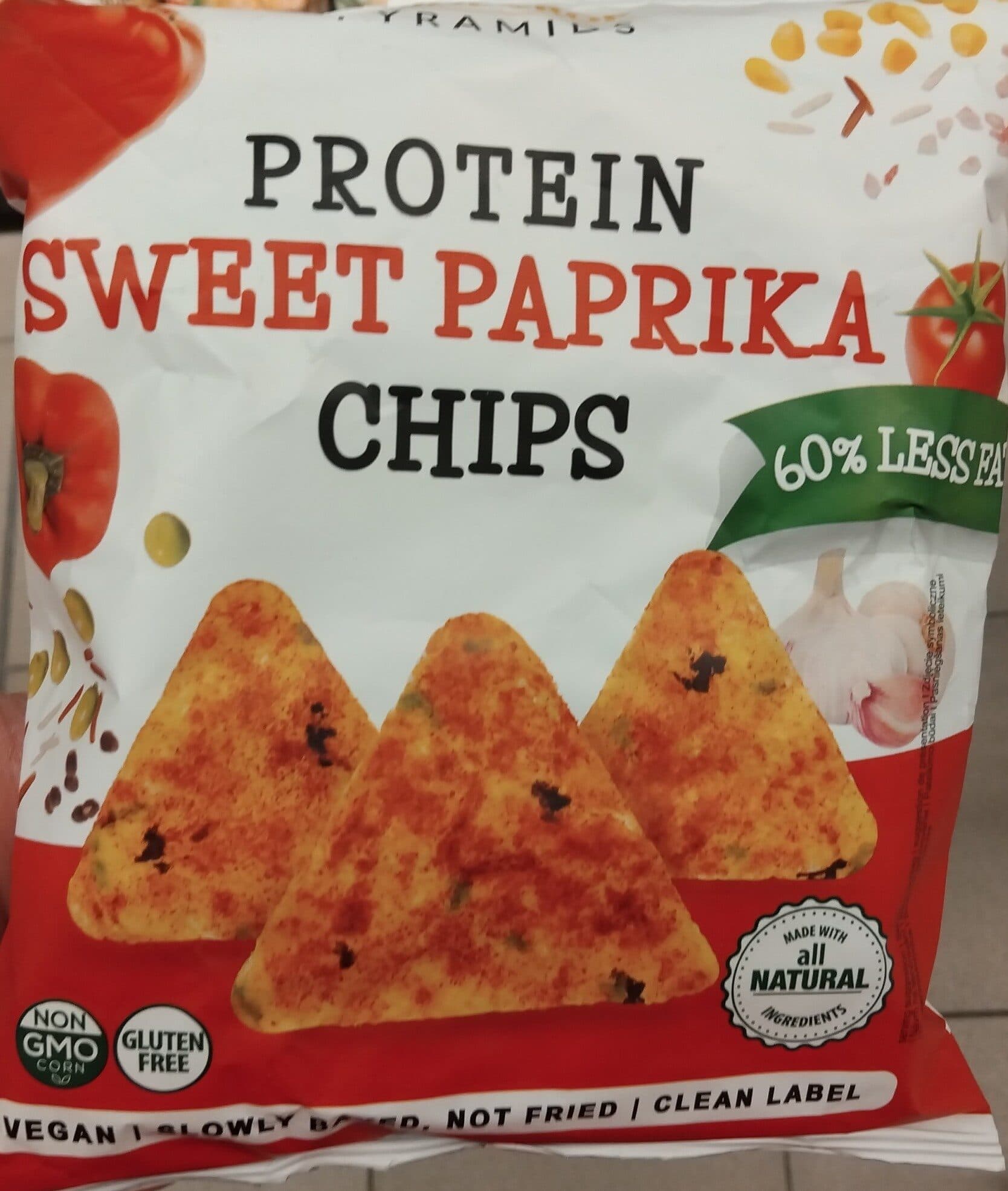 Popcrop Pyramids Протеинов чипс с паприка 8139 packshot