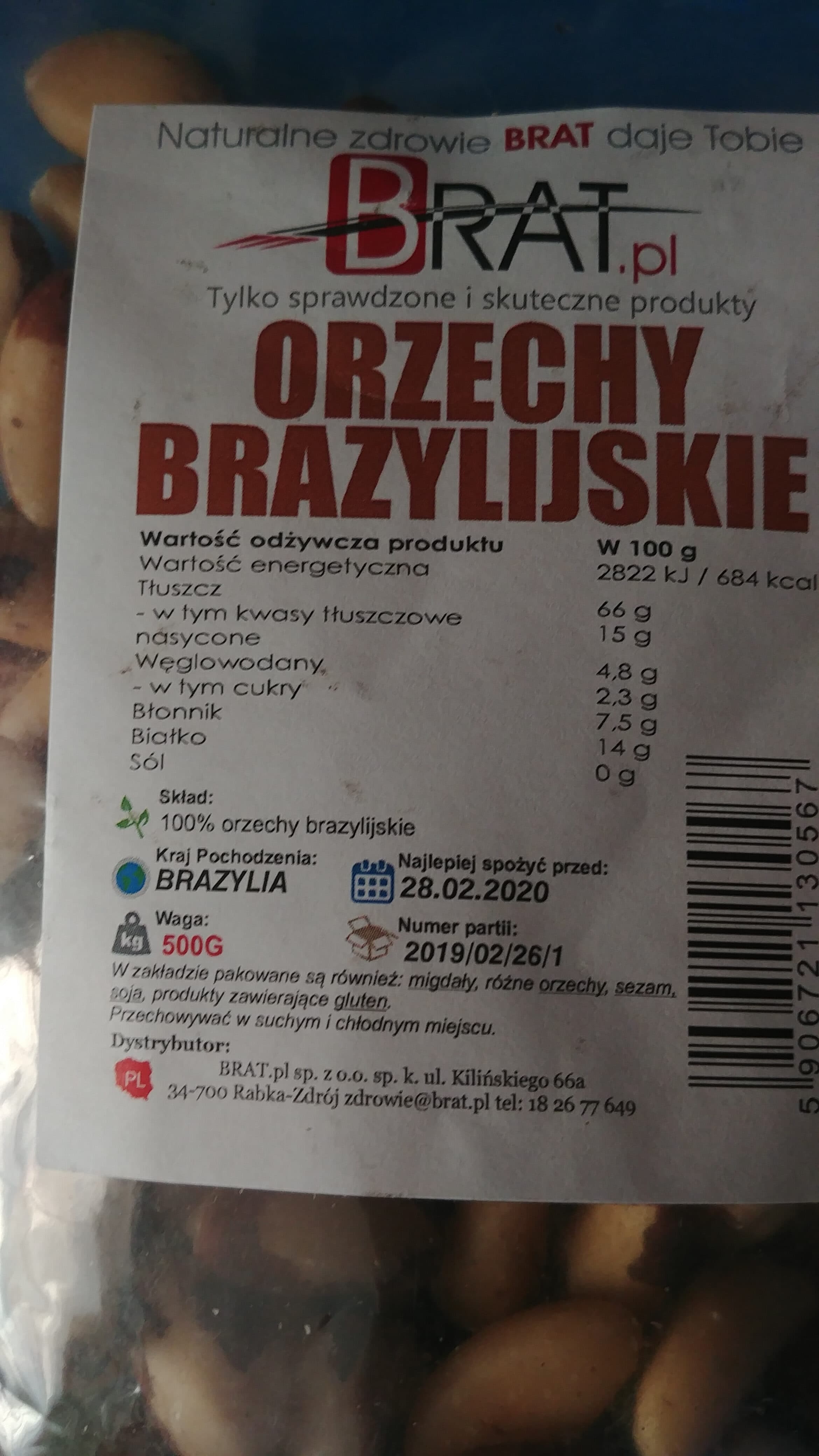 Brat Orzechy brazylijskie packshot