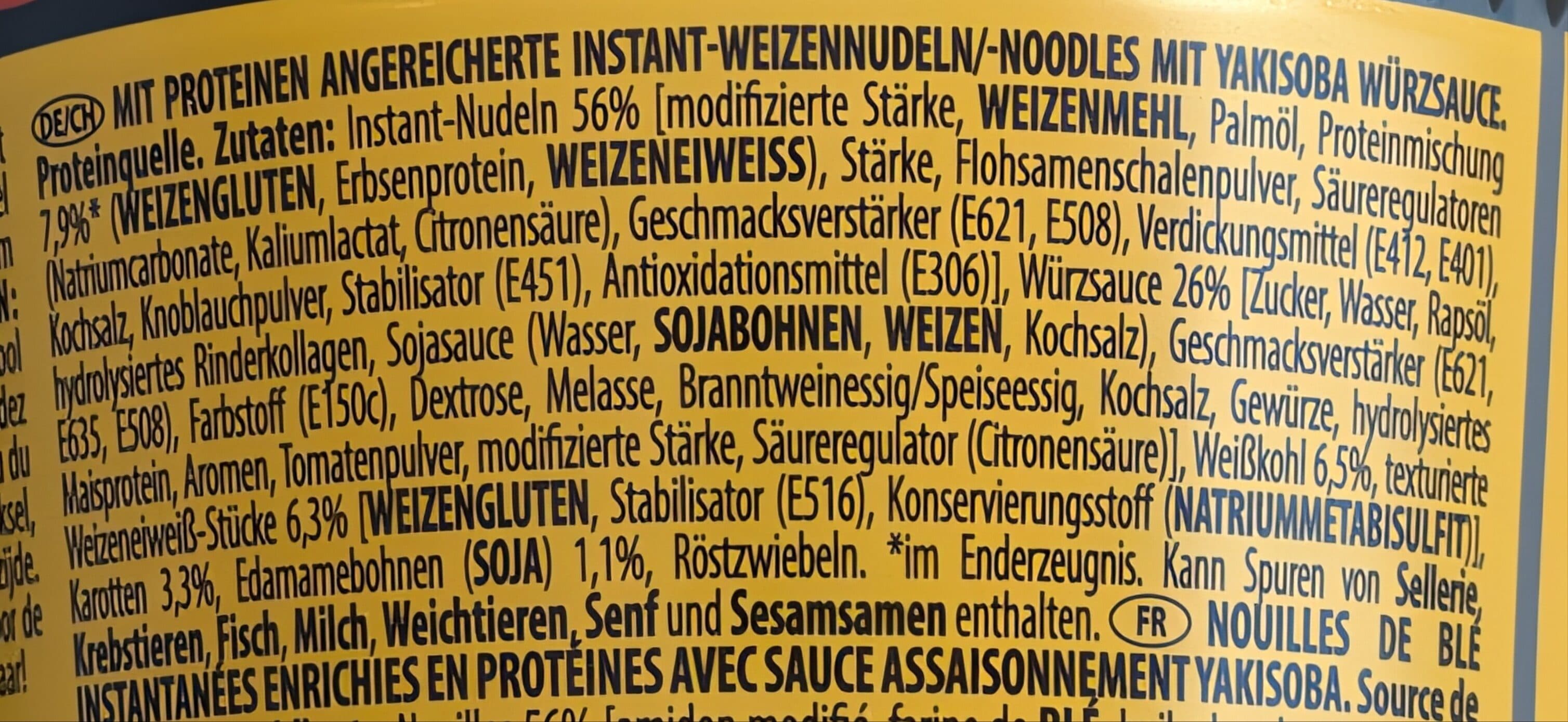 Nissin Cup Noodles - Soba Protein Classic packshot