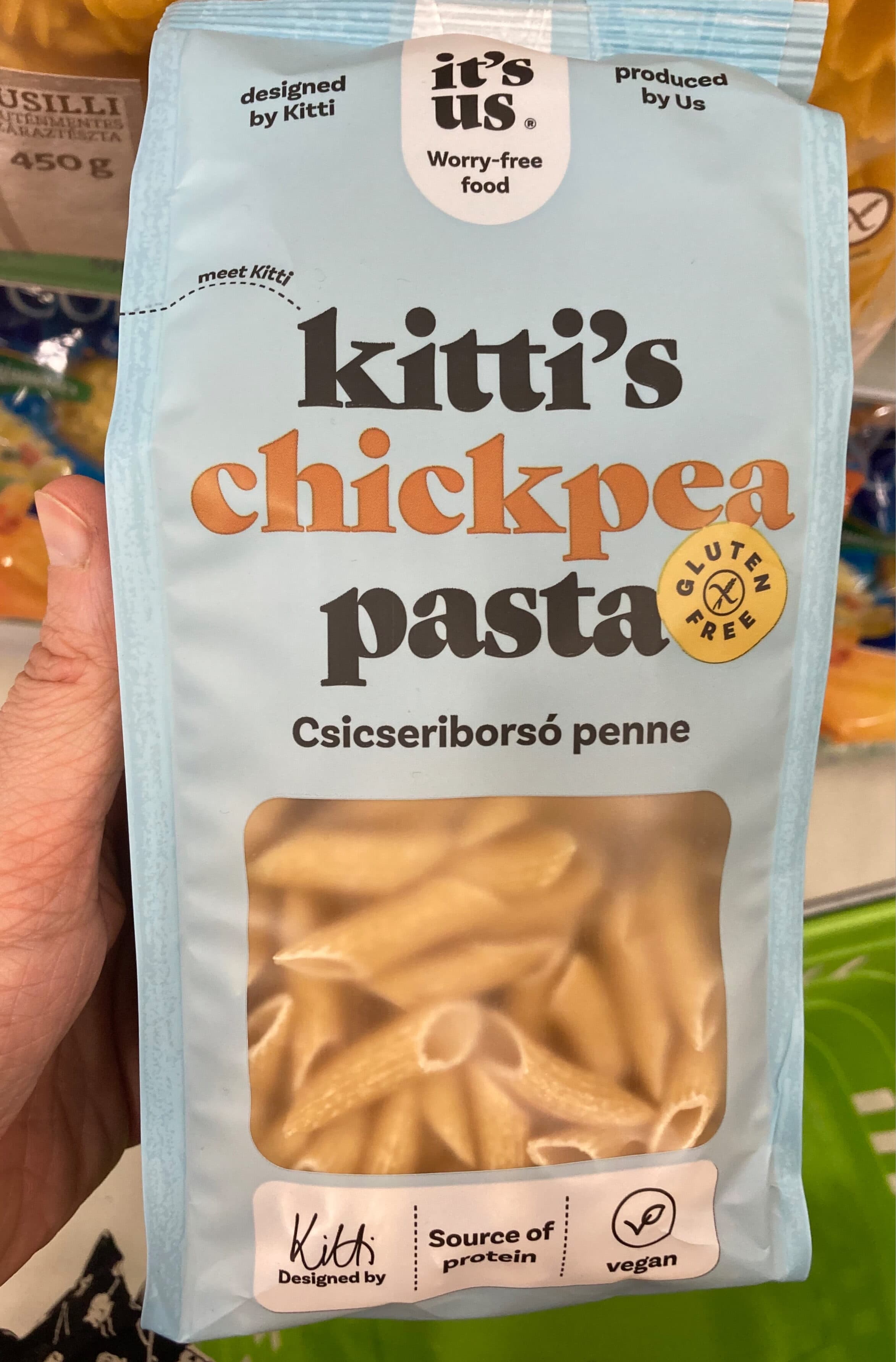 It's us Gluténmentes csicseriborsó tészta packshot