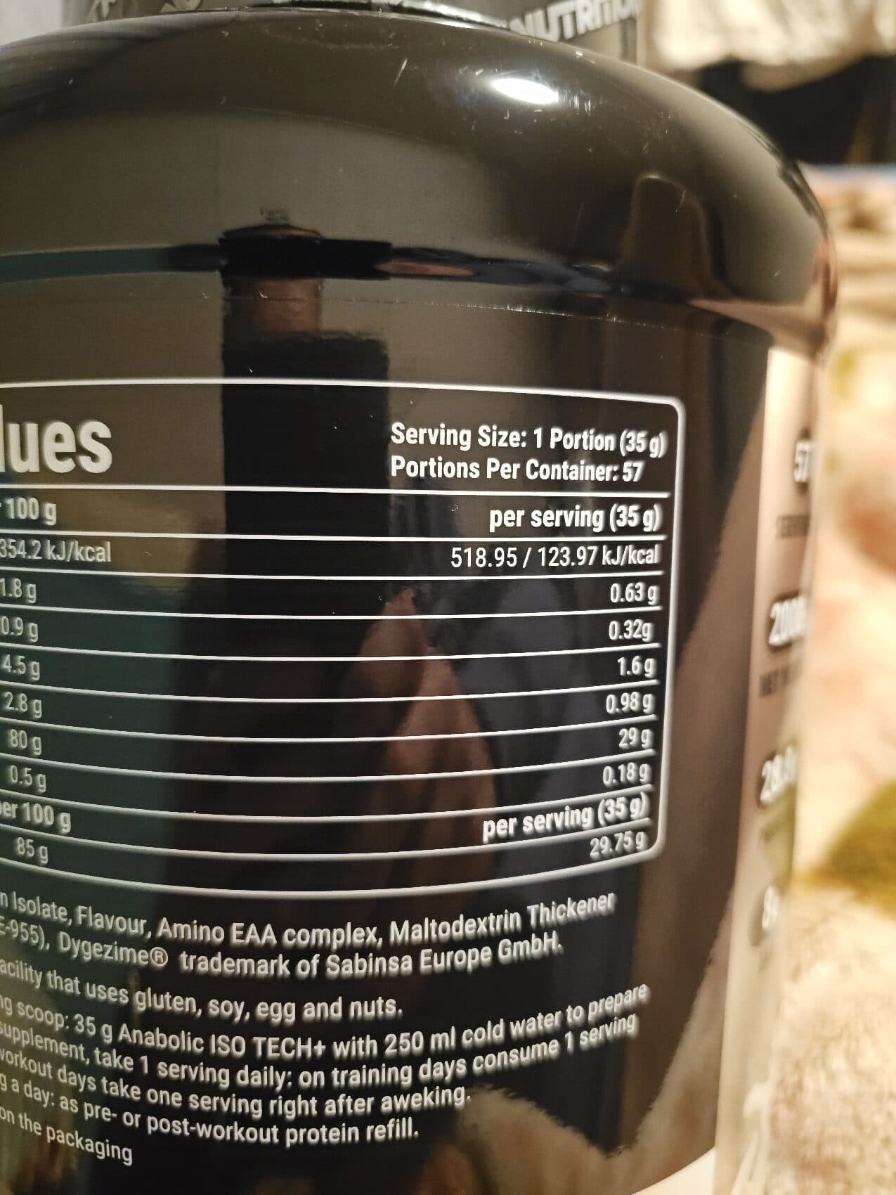 Nutritions Tech Anabolic Iso Tech+ High Quality Cfm Whey Protein packshot