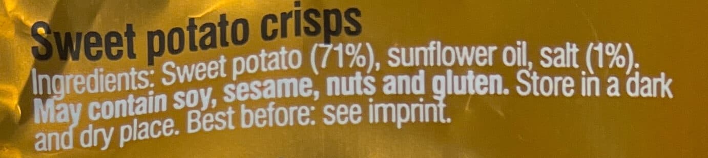 Snaqs Batátové chipsy packshot