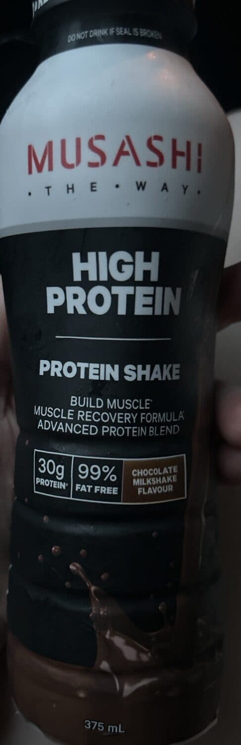 Musashi Chocolate High Protein Shake packshot