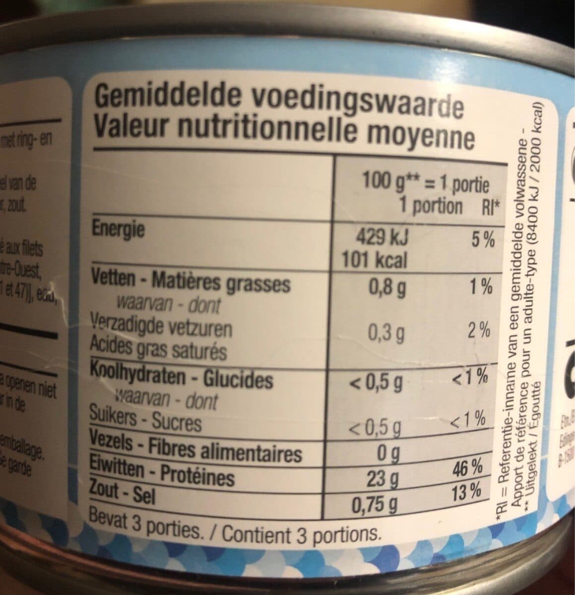Open Food Facts Thon au naturel packshot
