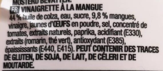 Colruyt Vinaigrette à la mangue packshot
