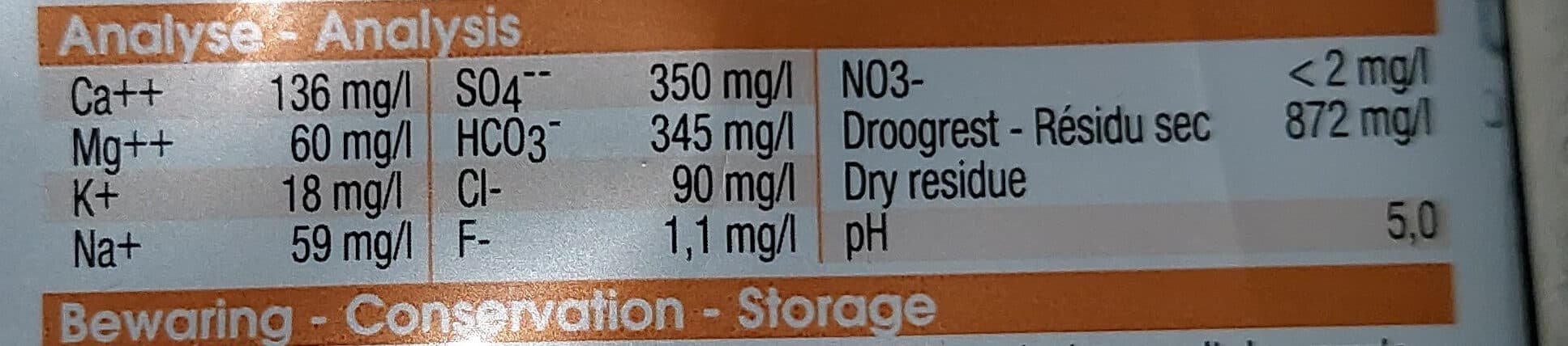 Colruyt Eau minérale naturelle pétillante packshot