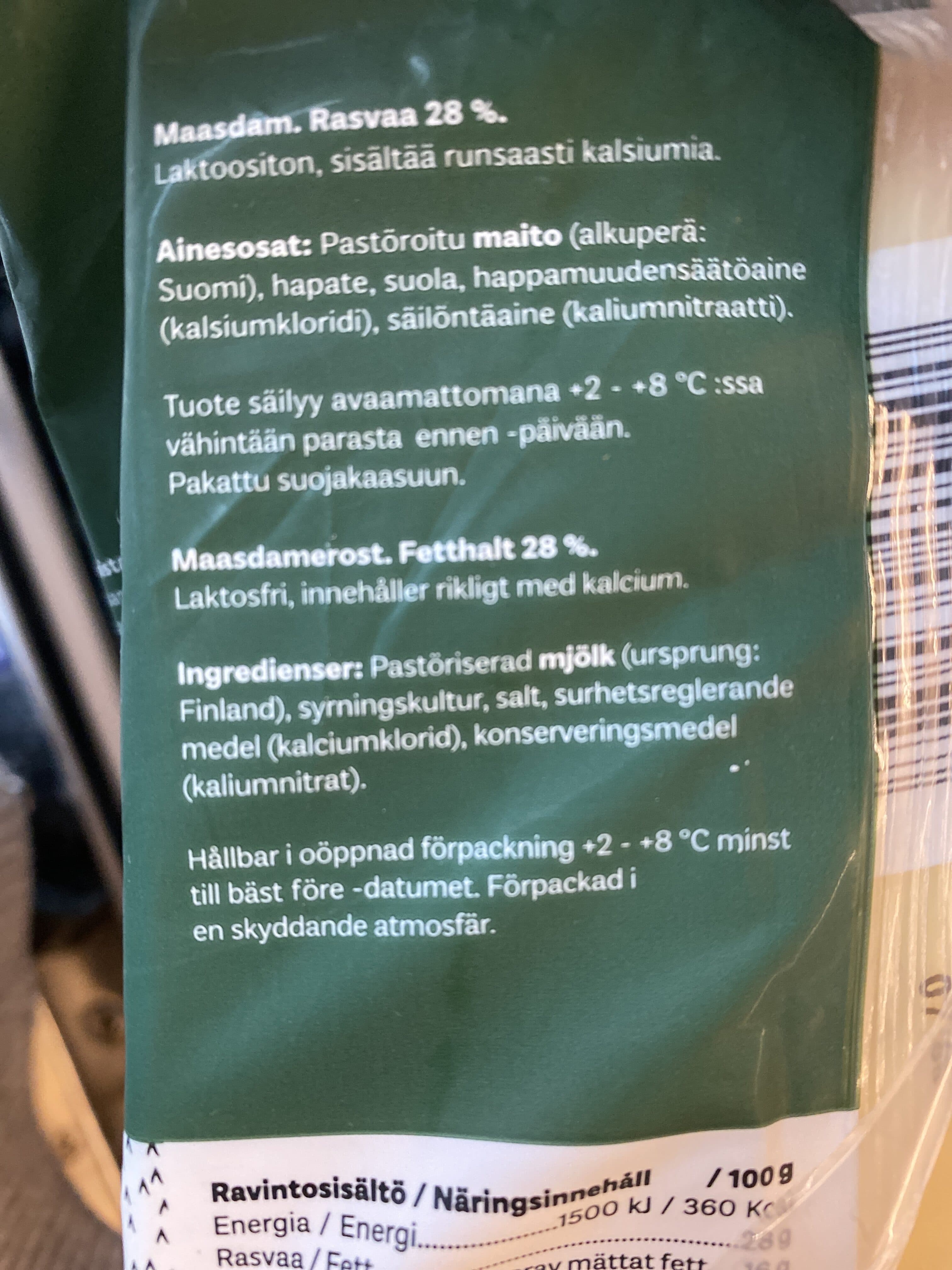 Open Food Facts Maasdam packshot