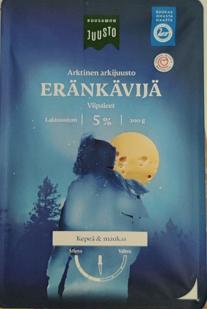 Kuusamon Juusto Eränkävijä 5% packshot