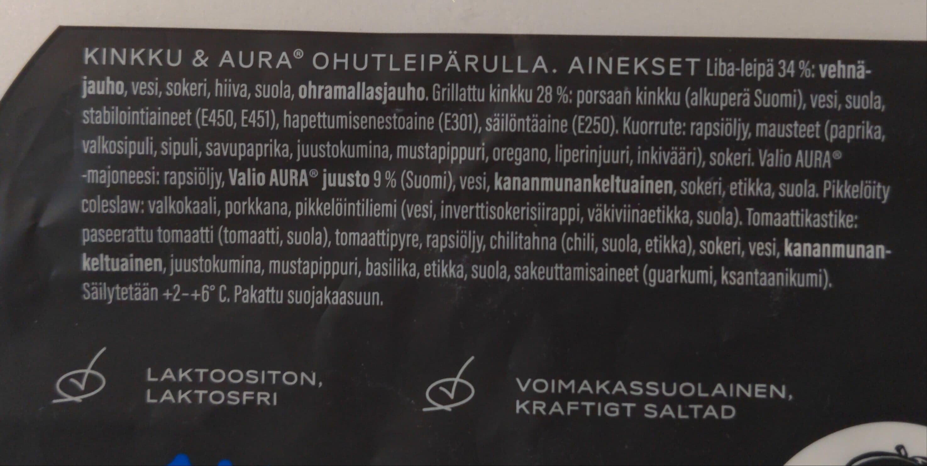 Mr.panini Kinkku&aura Ohuteipärulla packshot