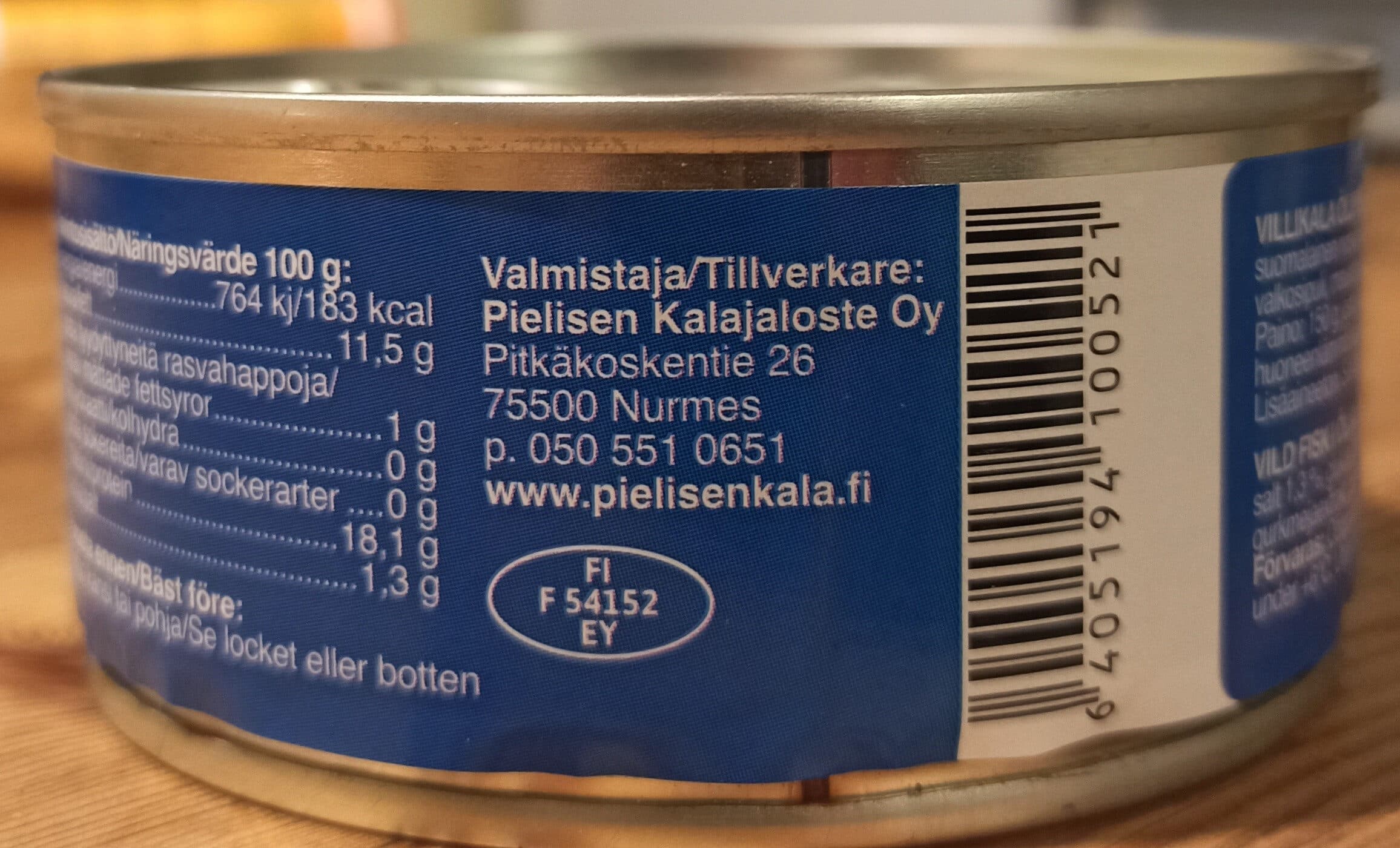 Villikala Muikku öljyssä packshot