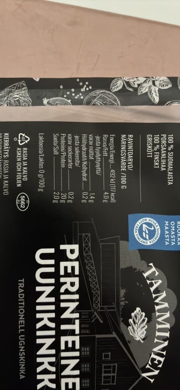 Tamminen Perinteinen Uuninkinkku packshot