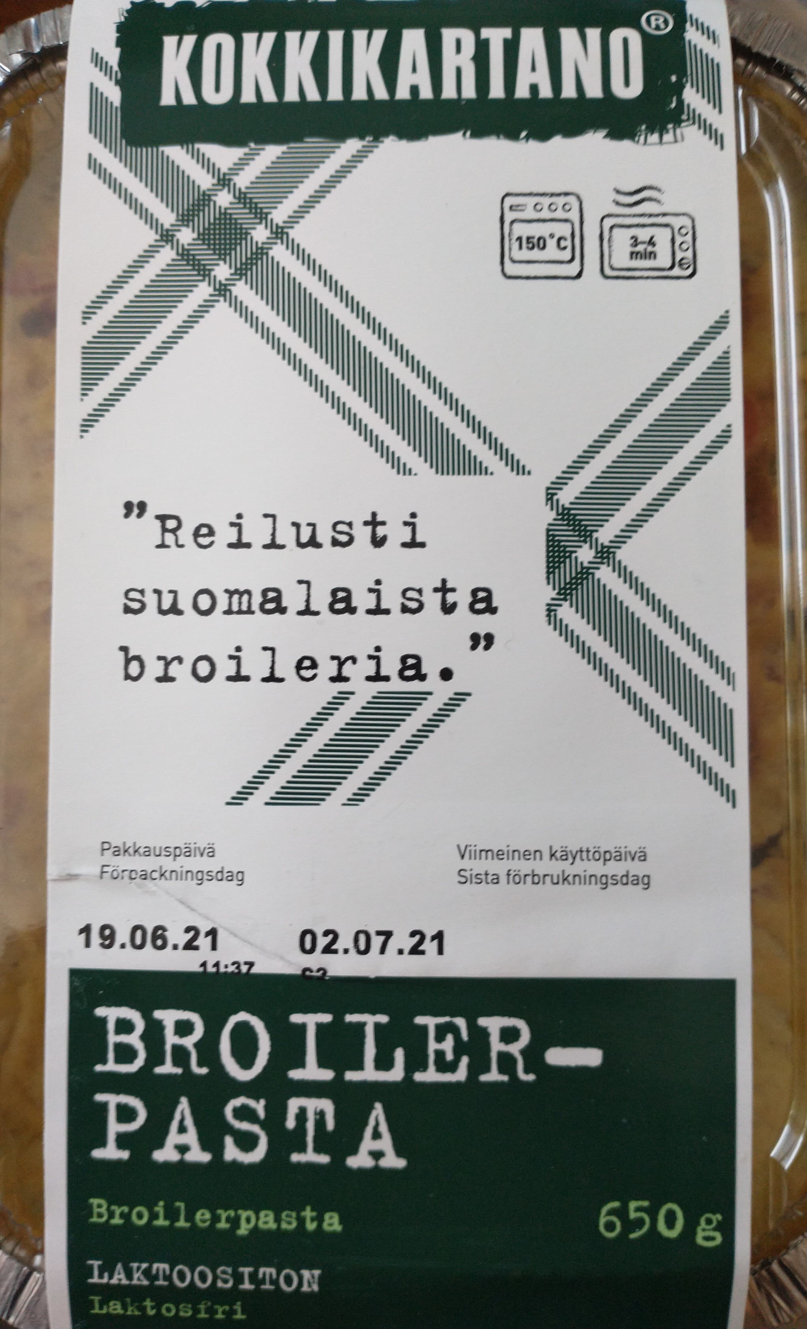 Kokkikartano Broilerpasta packshot