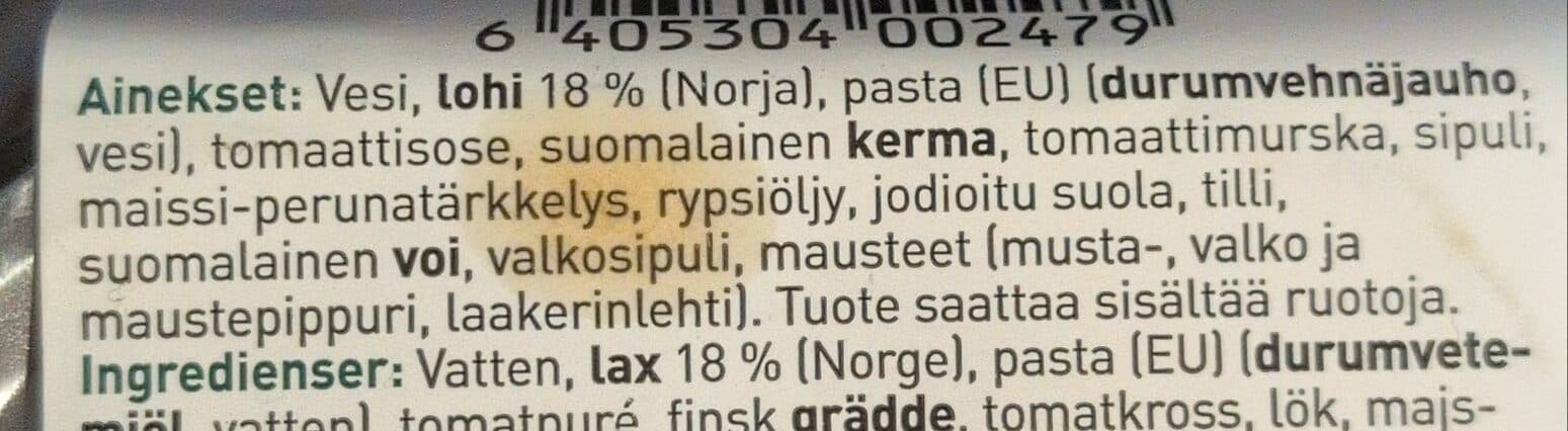 Kokkikartano Lohipasta packshot