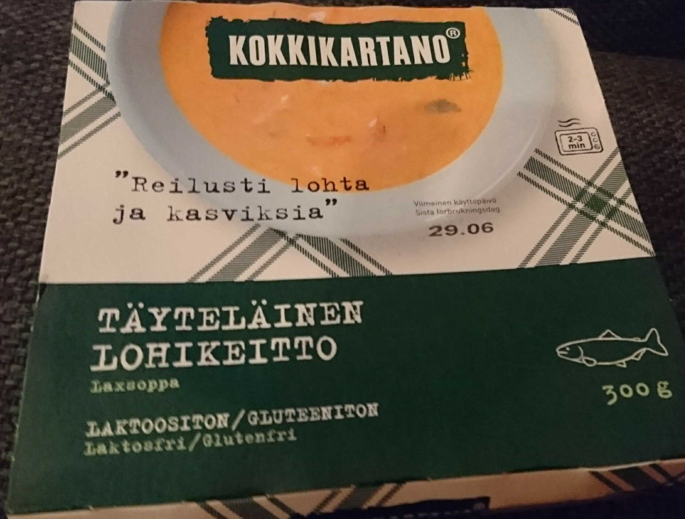 Kokkikartano Täyteläinen lohikeitto packshot