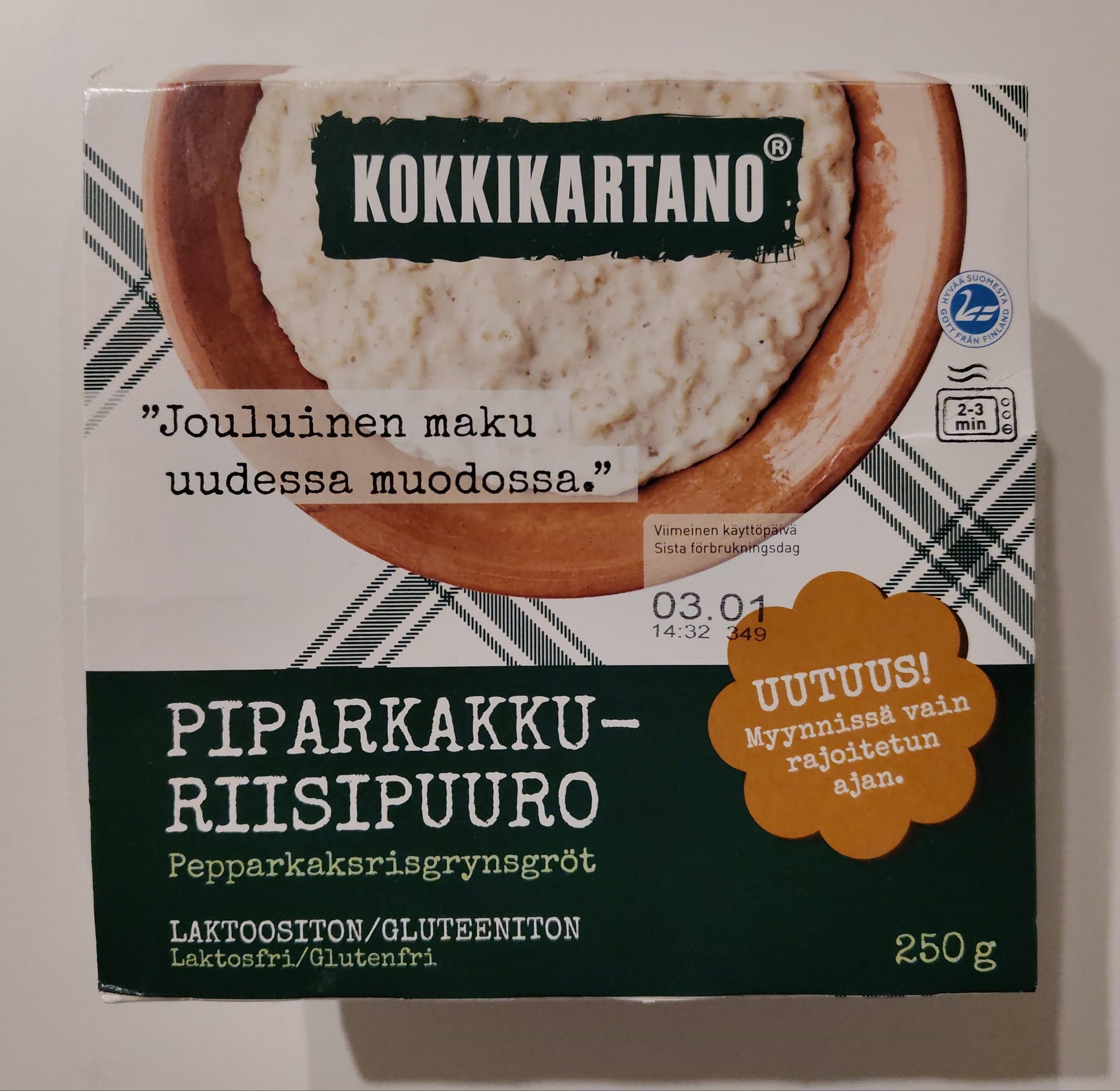 Kokkikartano Piparkakkuriisipuuro packshot