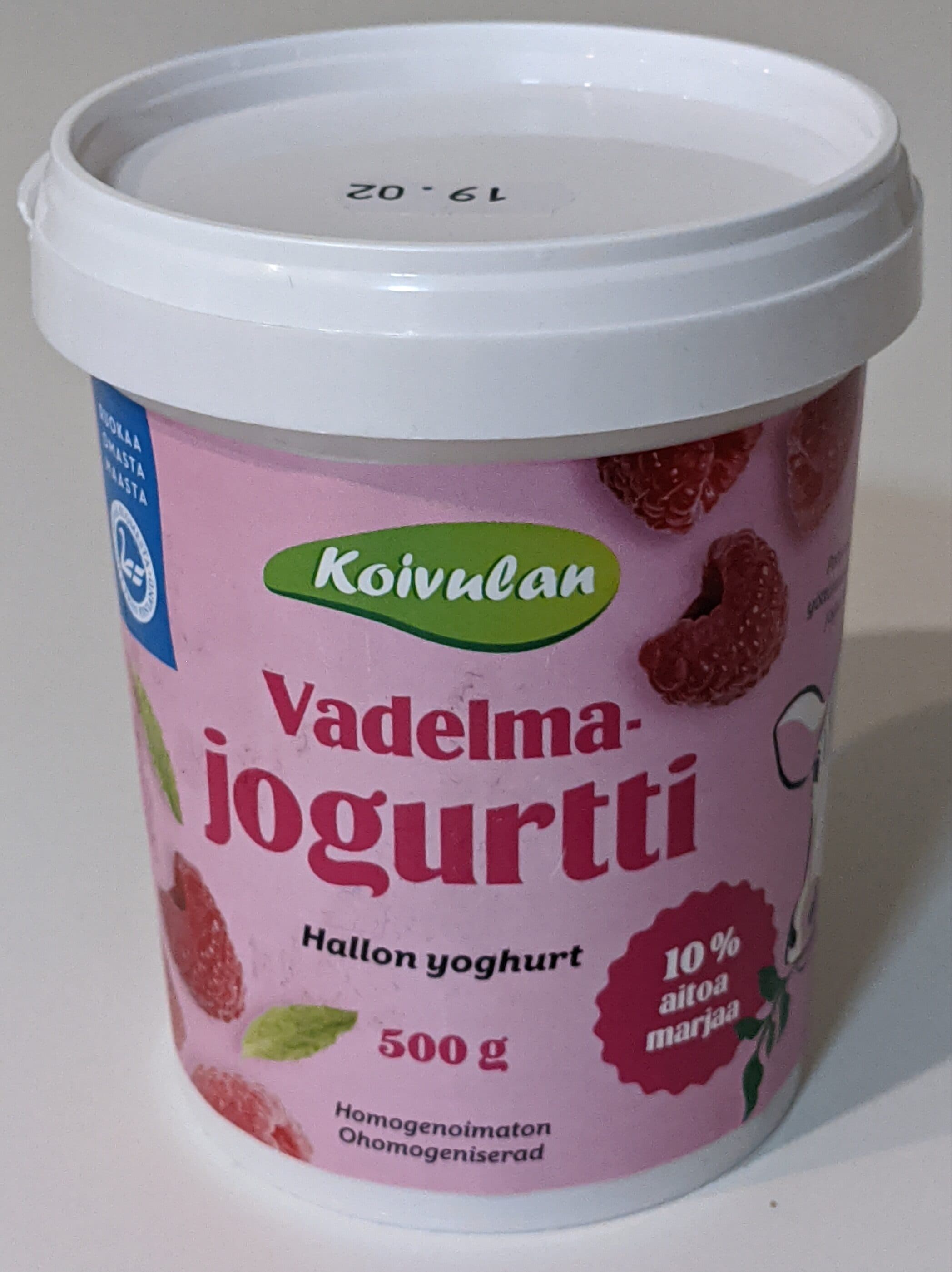 Koivulan Vadelma-Jogurtti packshot