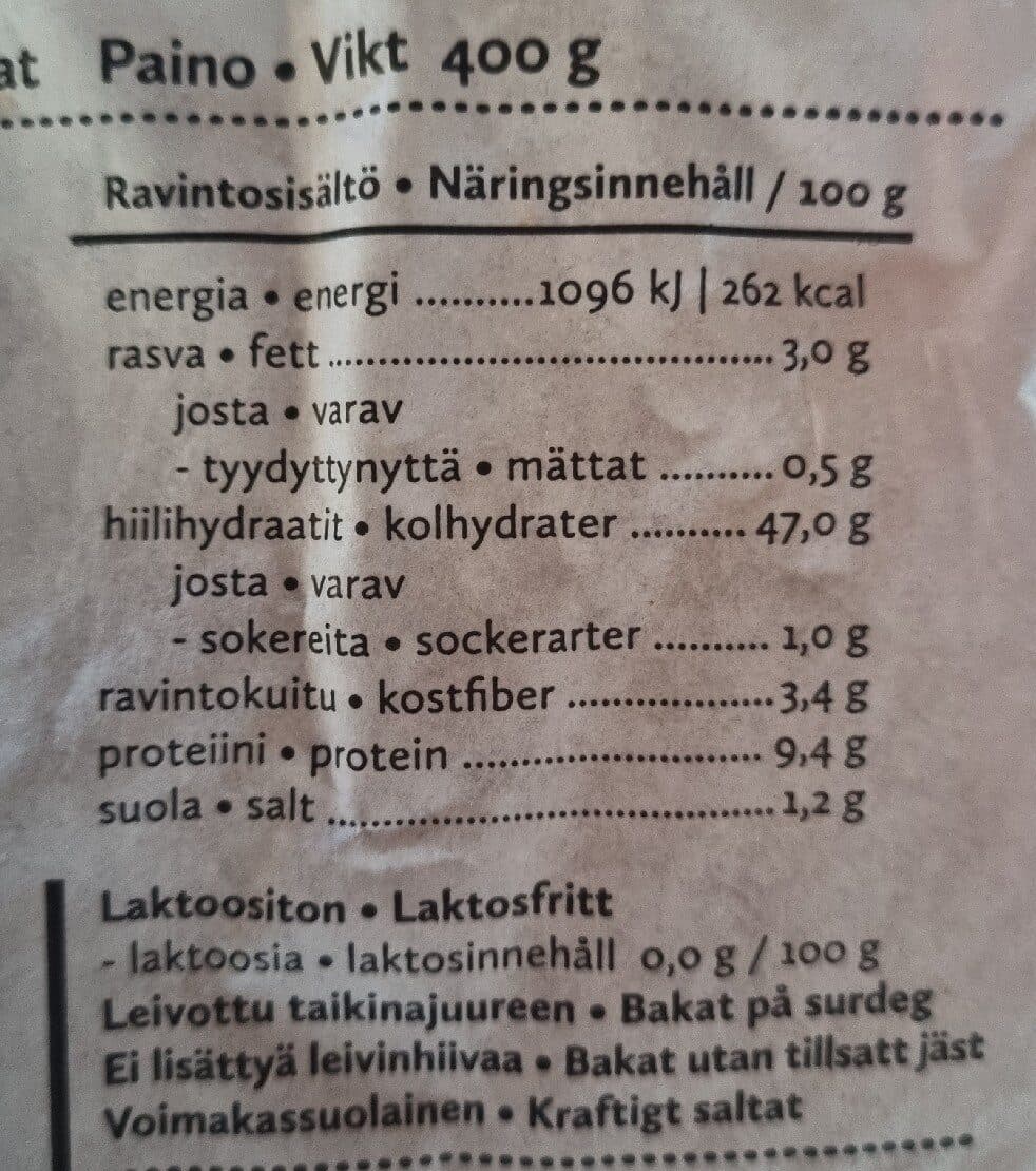 Salonen Levain Maalaisleipä packshot