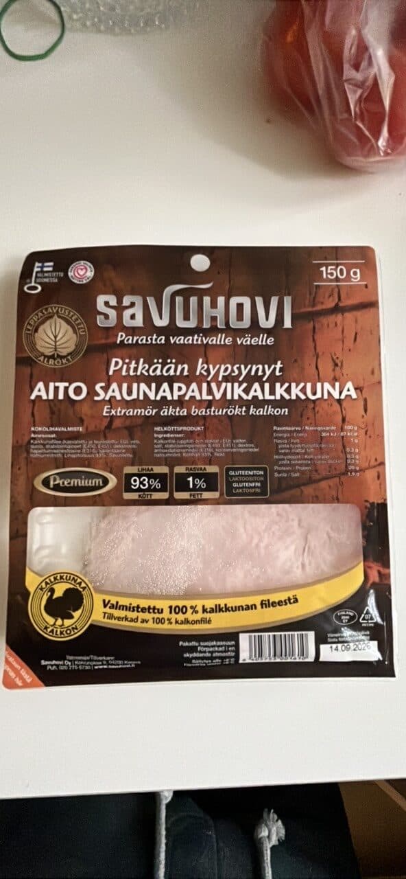 Savuhovi Aito Saunapalvikalkkuna packshot