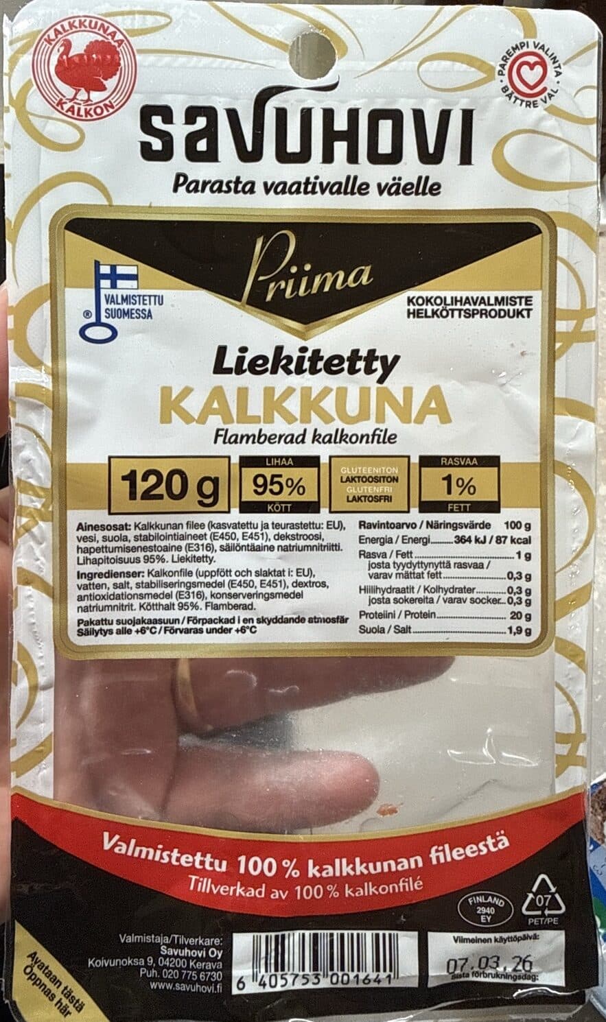 Savuhovi Liekitetty Kalkkuna packshot