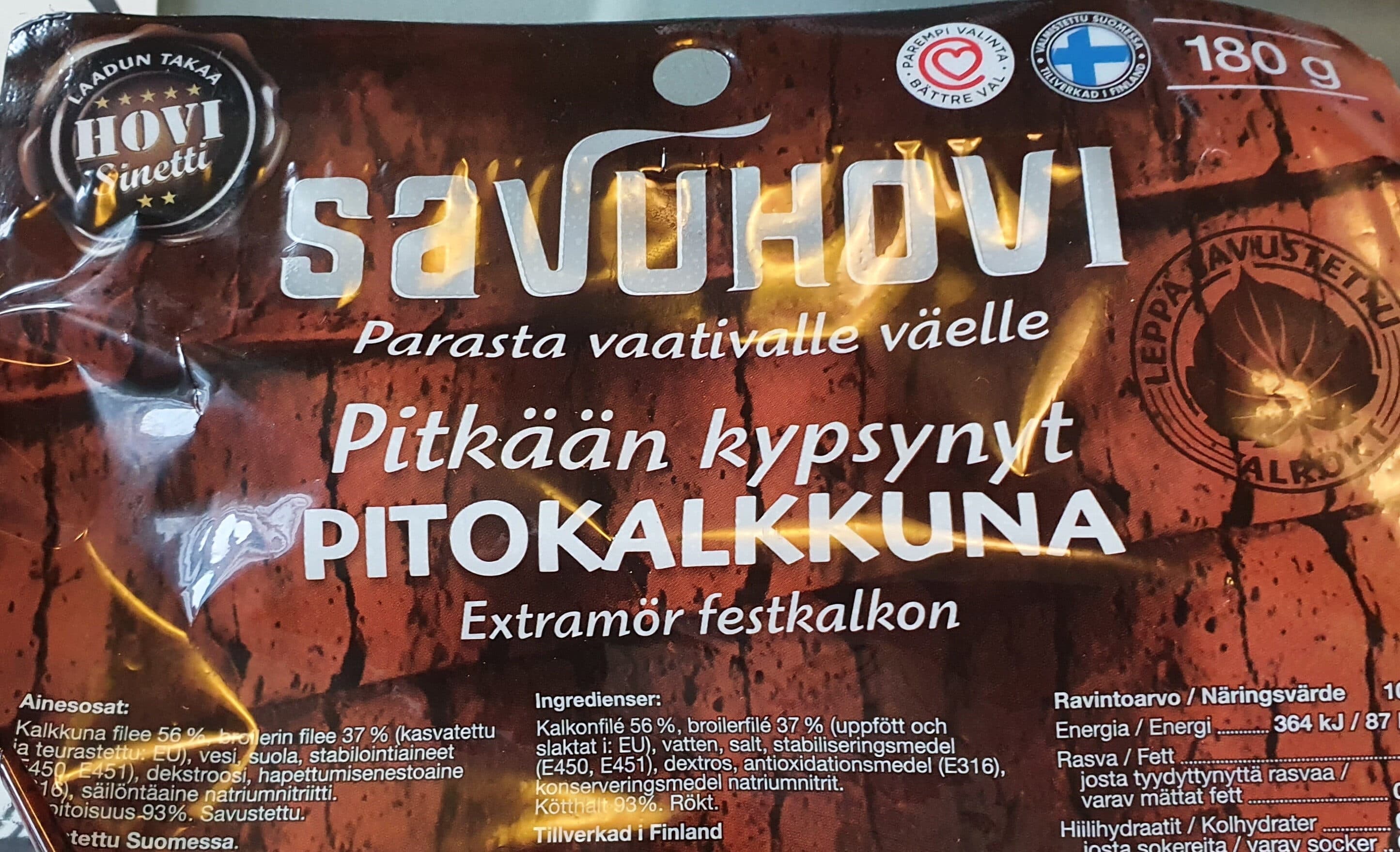 Savuhovi Pitokalkkuna pitkään kypsynyt packshot