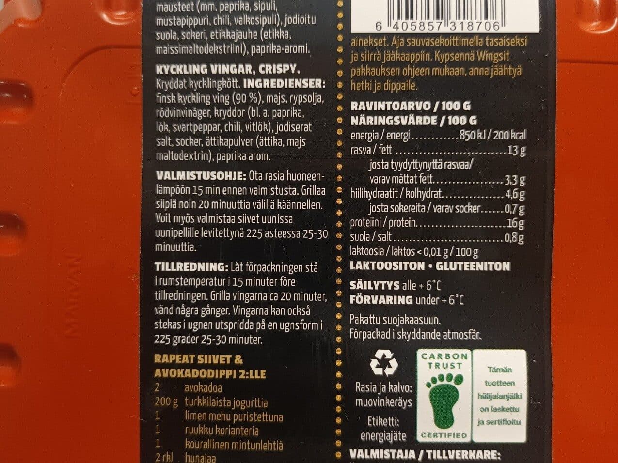 Naapurin Maalaiskana Crispy Chicken Wings packshot