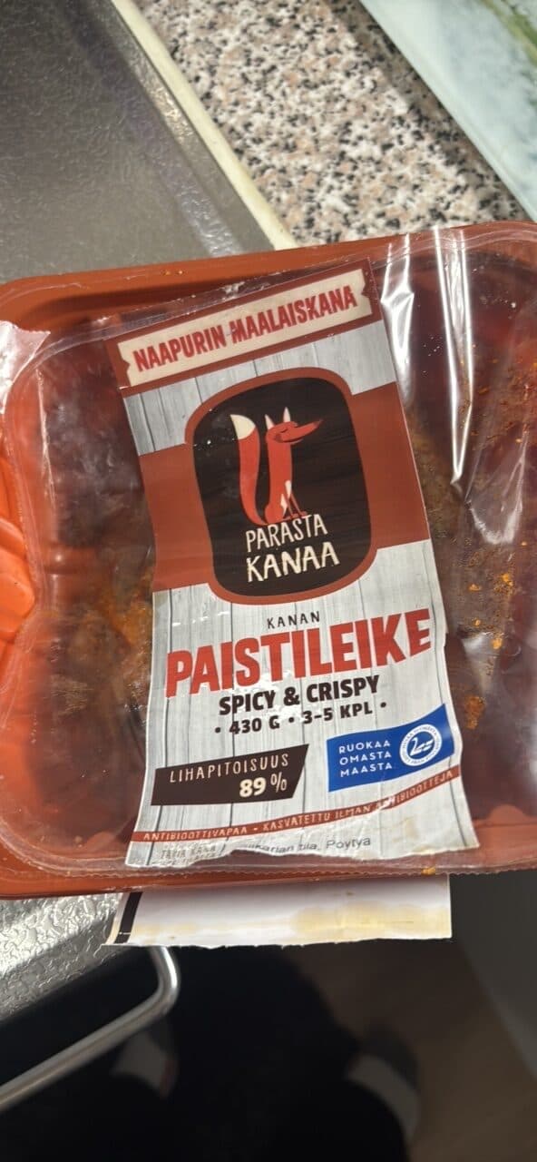Naapurin Maalaiskana Kanan Paistileike Spicy & Crispy packshot