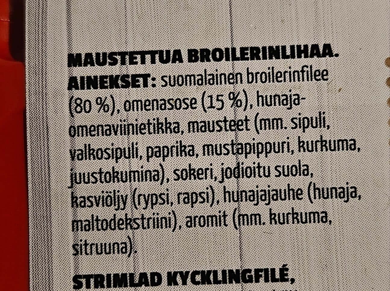 Naapurin Maalaiskana Kanan Iso Filesuikale Hunaja packshot