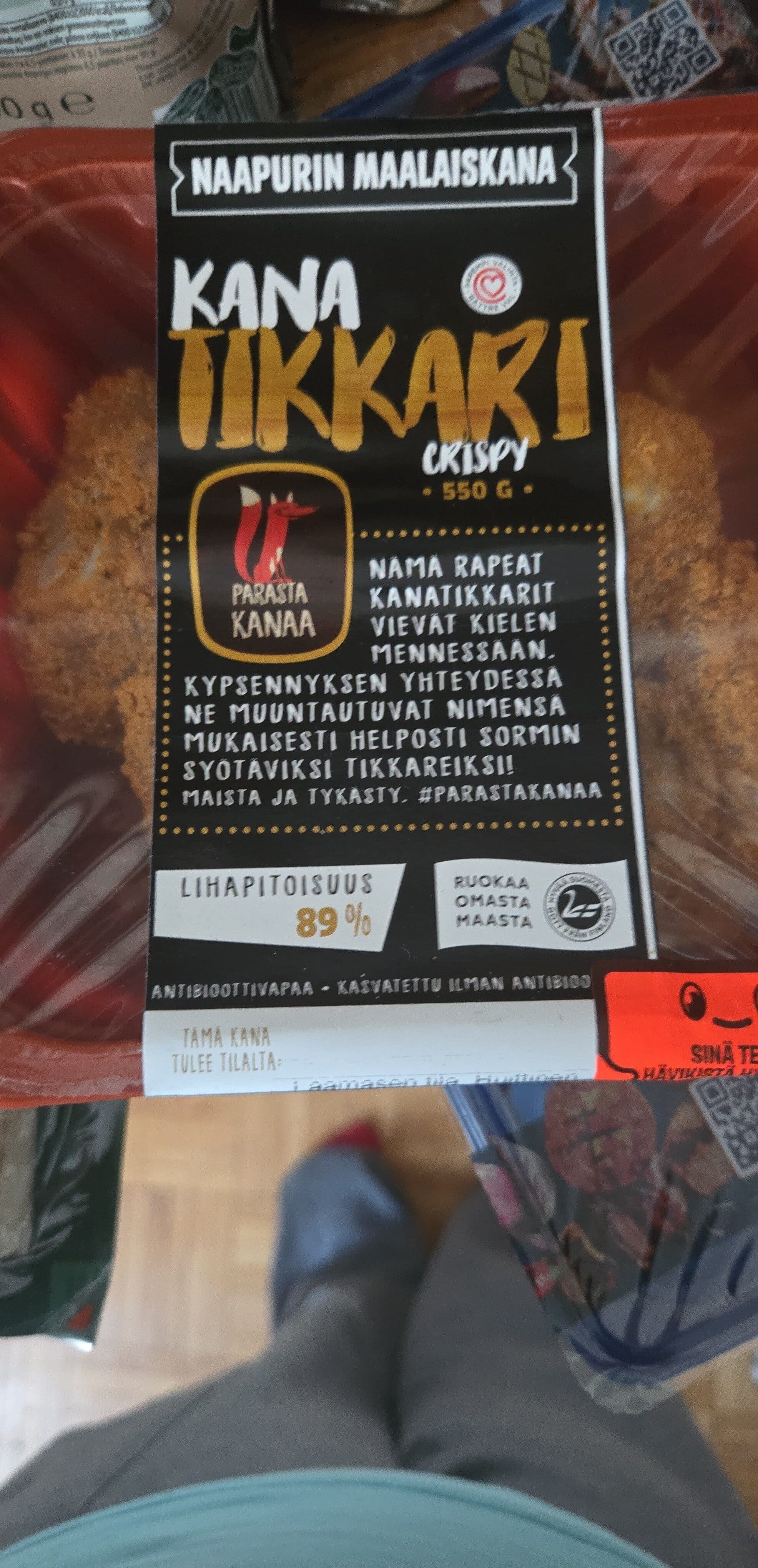 Naapurin Maalaiskana kana tikkari crispi packshot