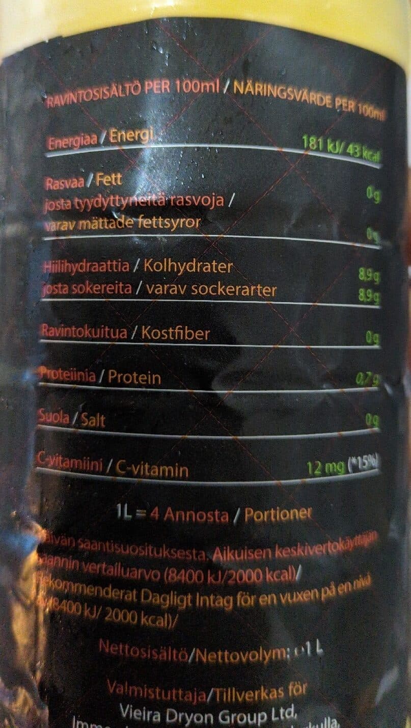 Aito Appelsiini mehu packshot
