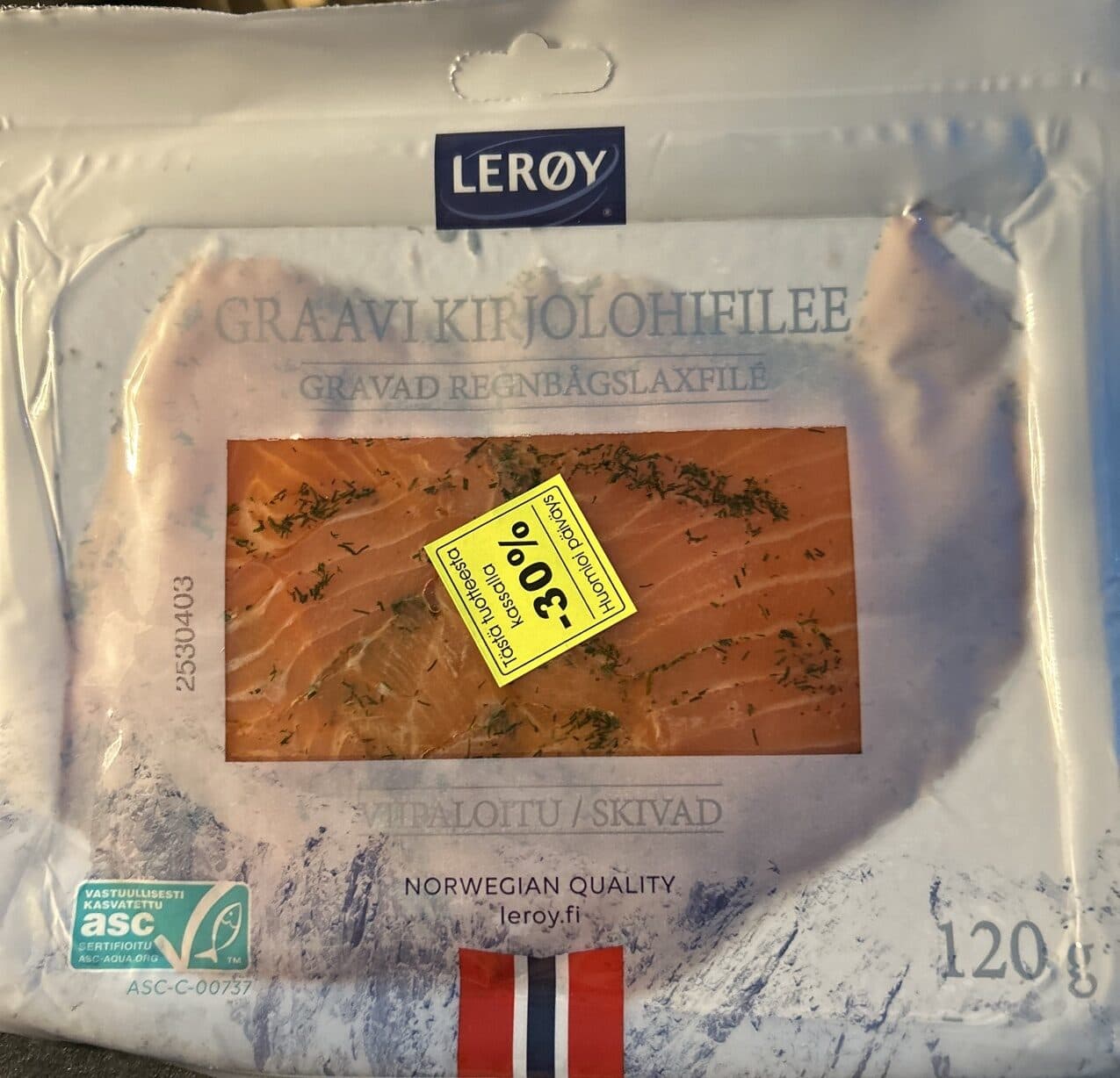 Lerøy Graavi Kirjolohifilee packshot