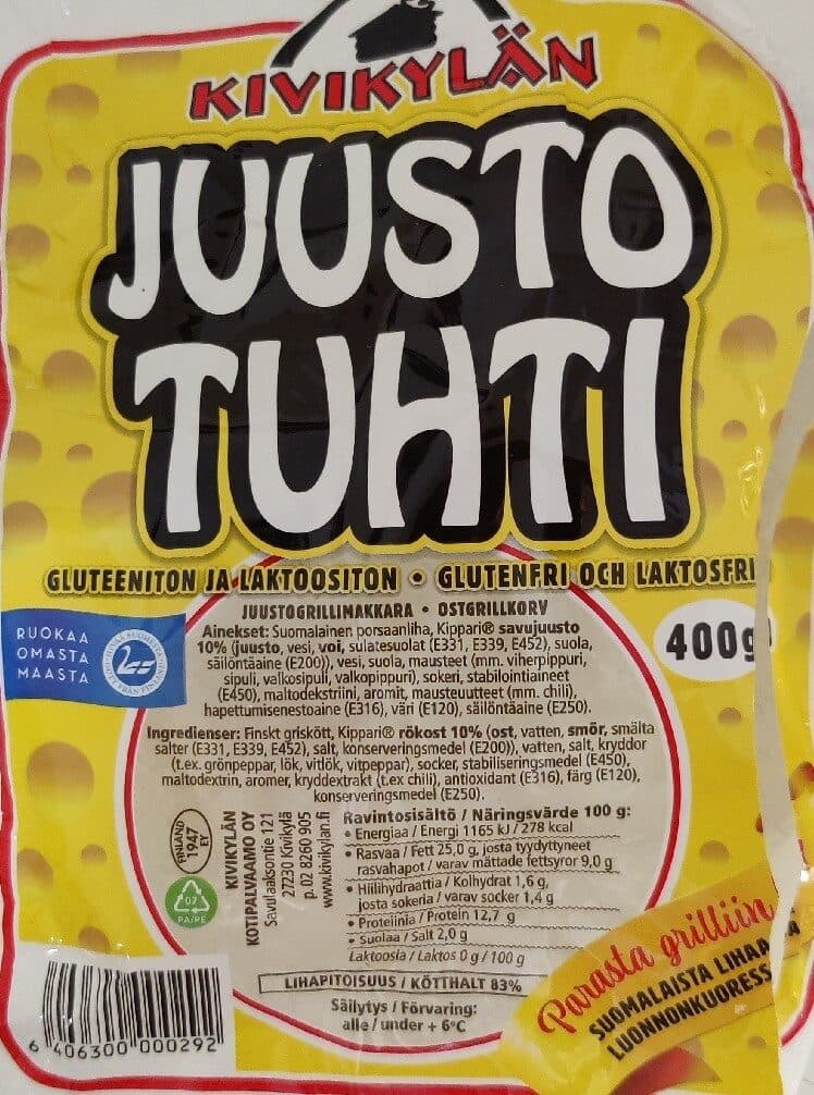 Kivikylän Juusto Tuhti packshot
