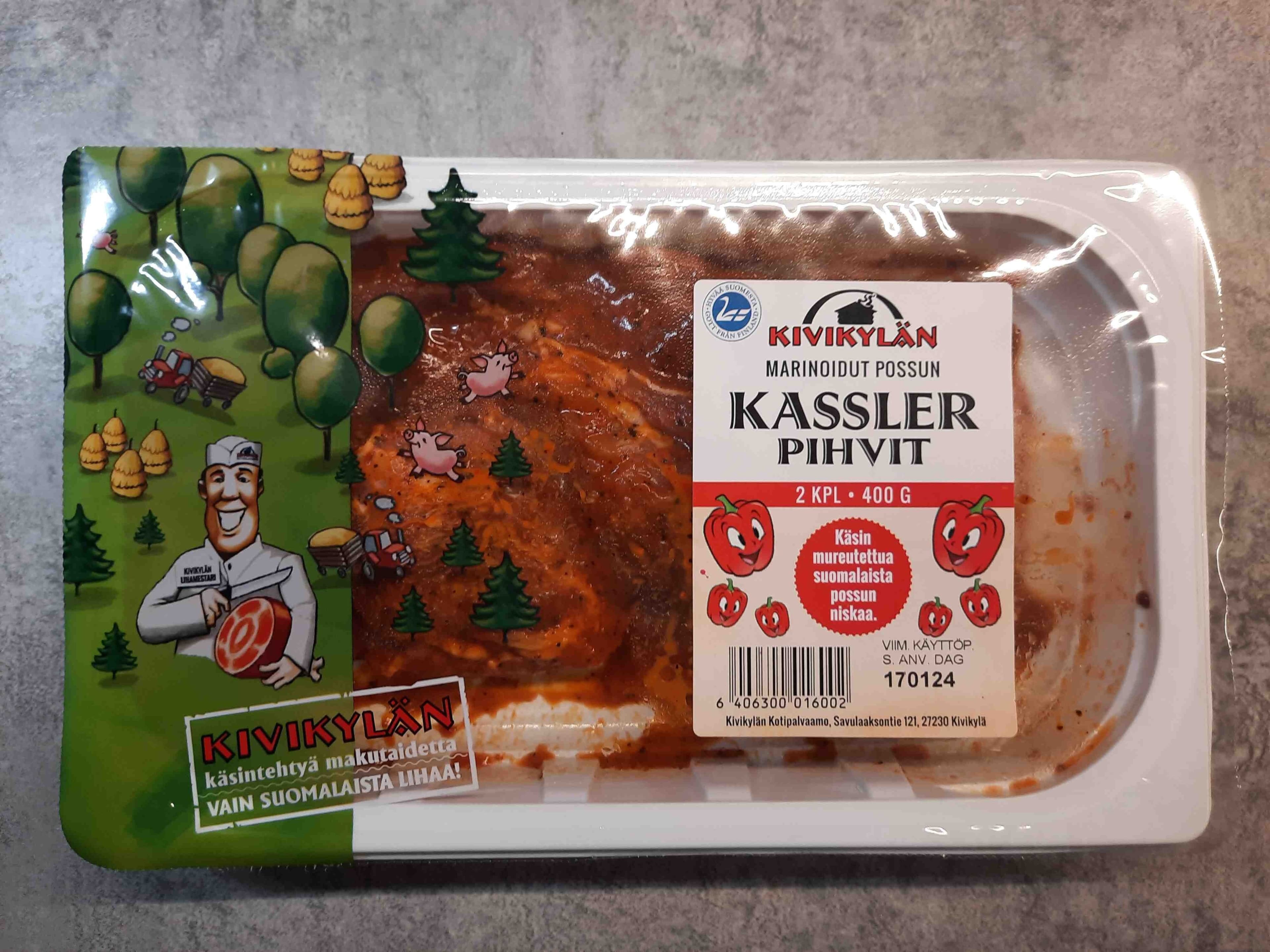 Kivikylän Marinoidut possun Kassler Pihvit packshot