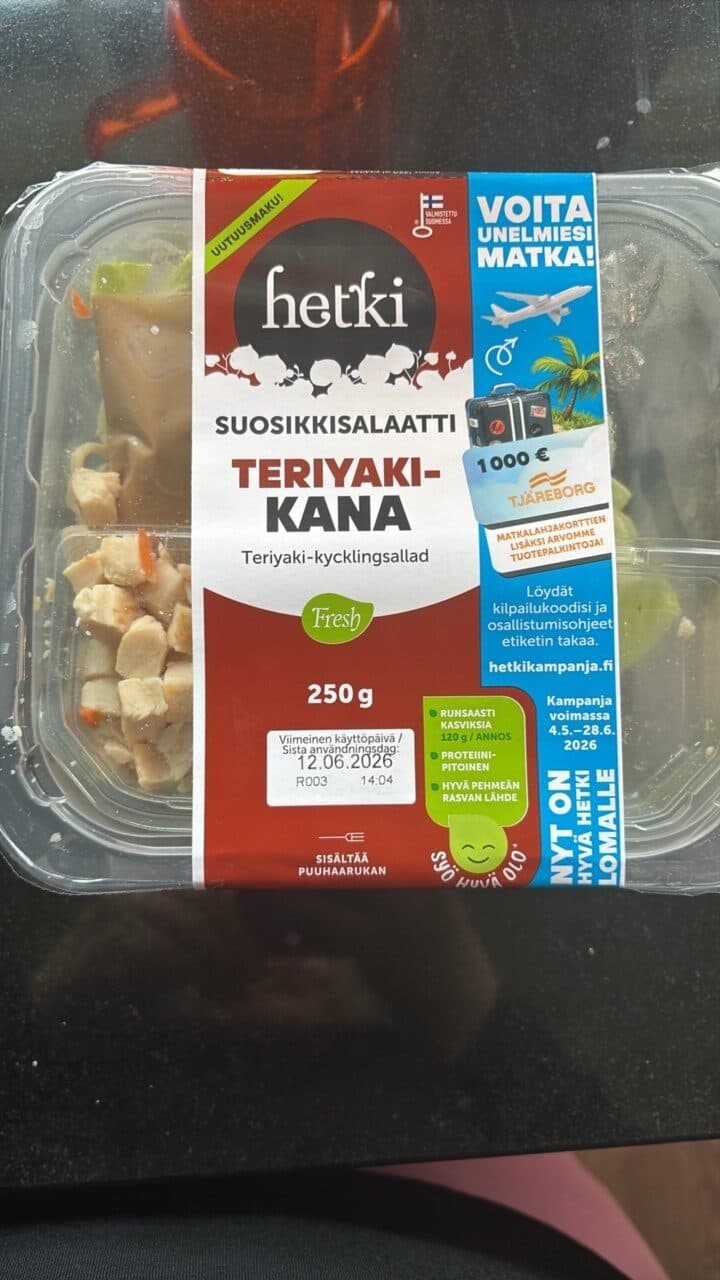 Hetki Teriyaki-Kana salaatti packshot