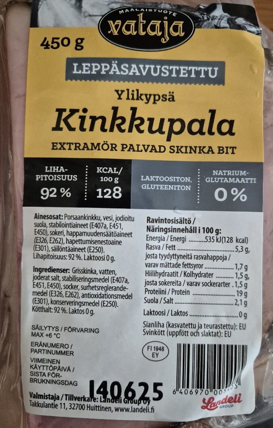 Vataja Ylikypsä Kinkkupala packshot