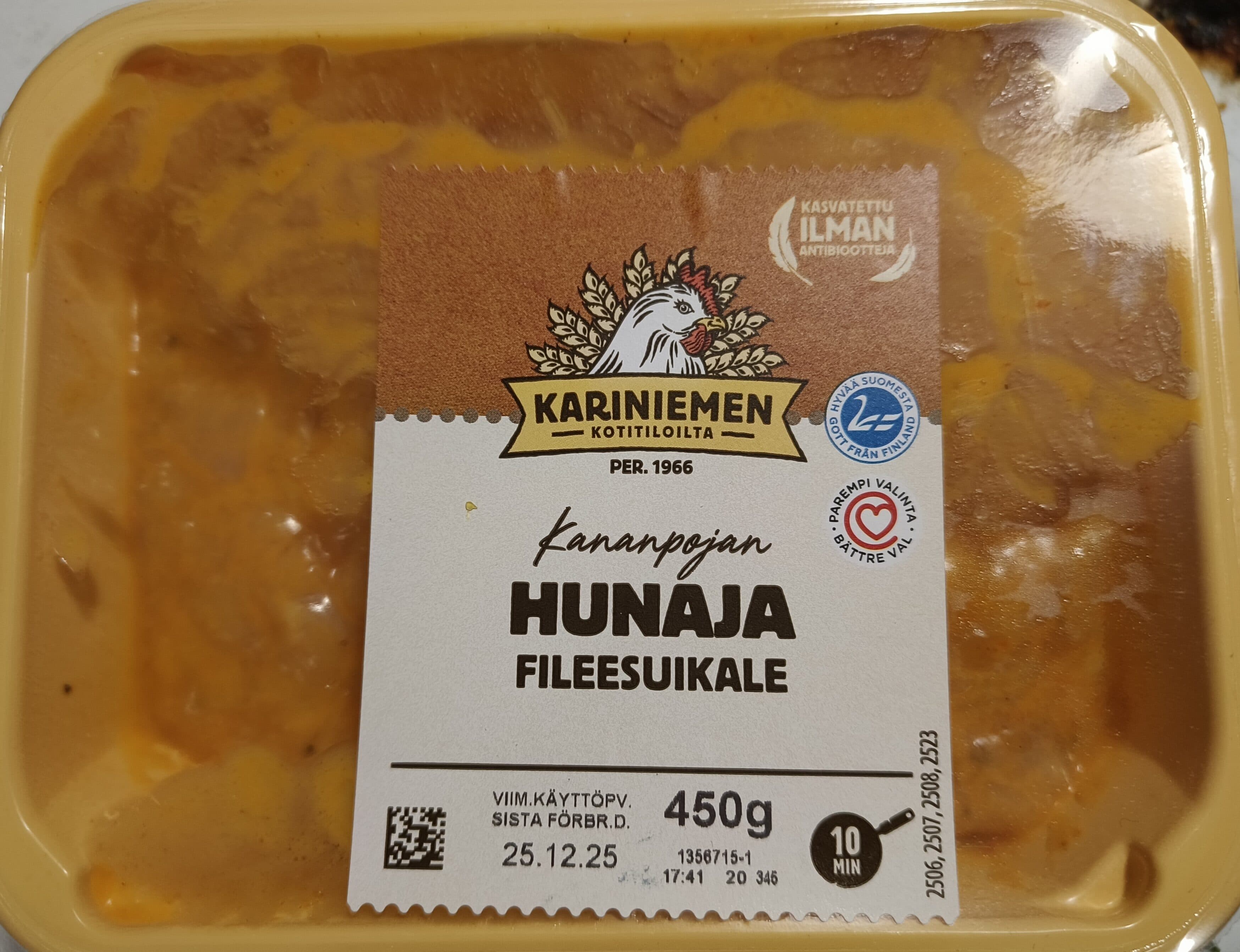 Kariniemen Kananpojan hunaja fileesuikale packshot