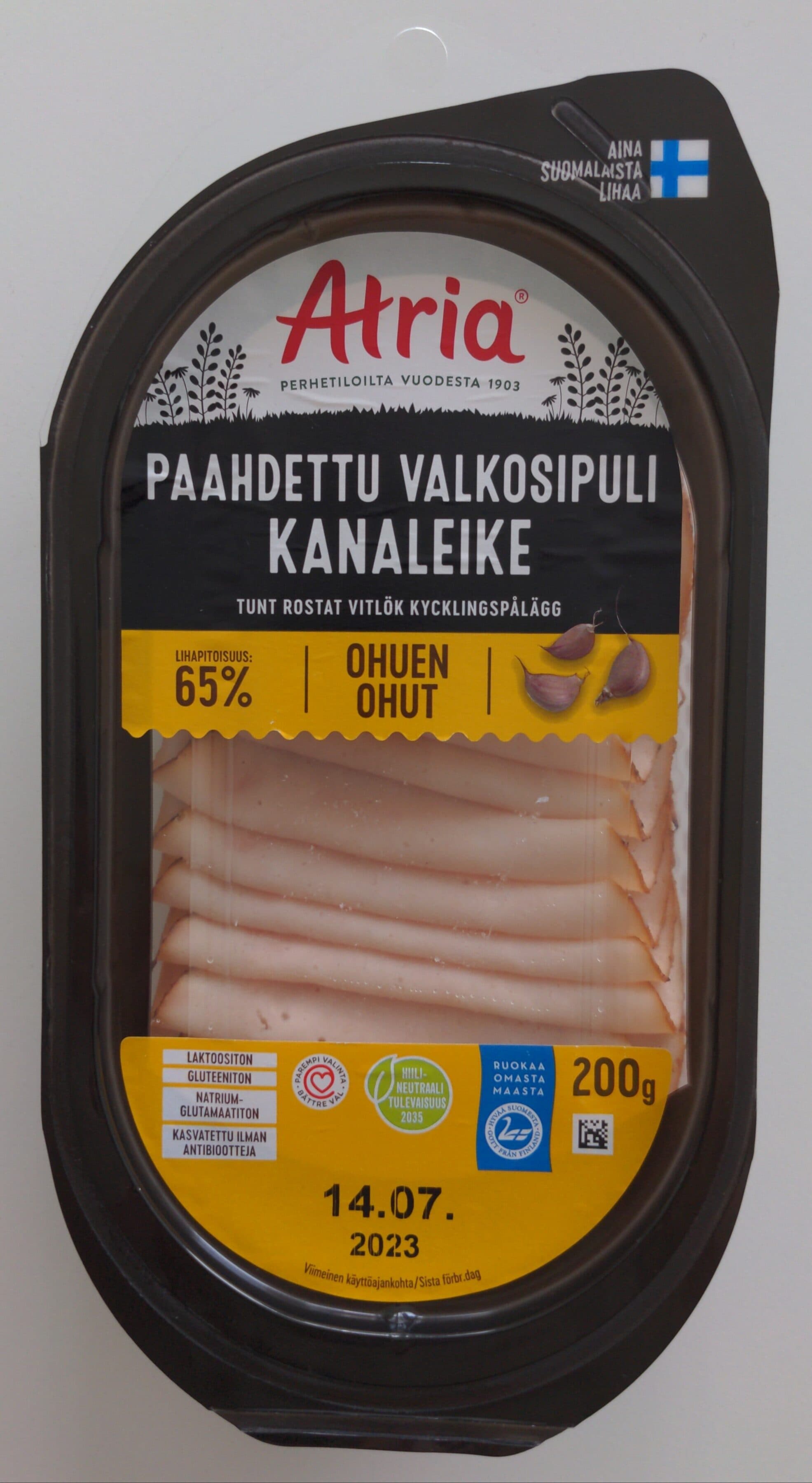 Atria Paahdettu valkosipulikanaleike packshot