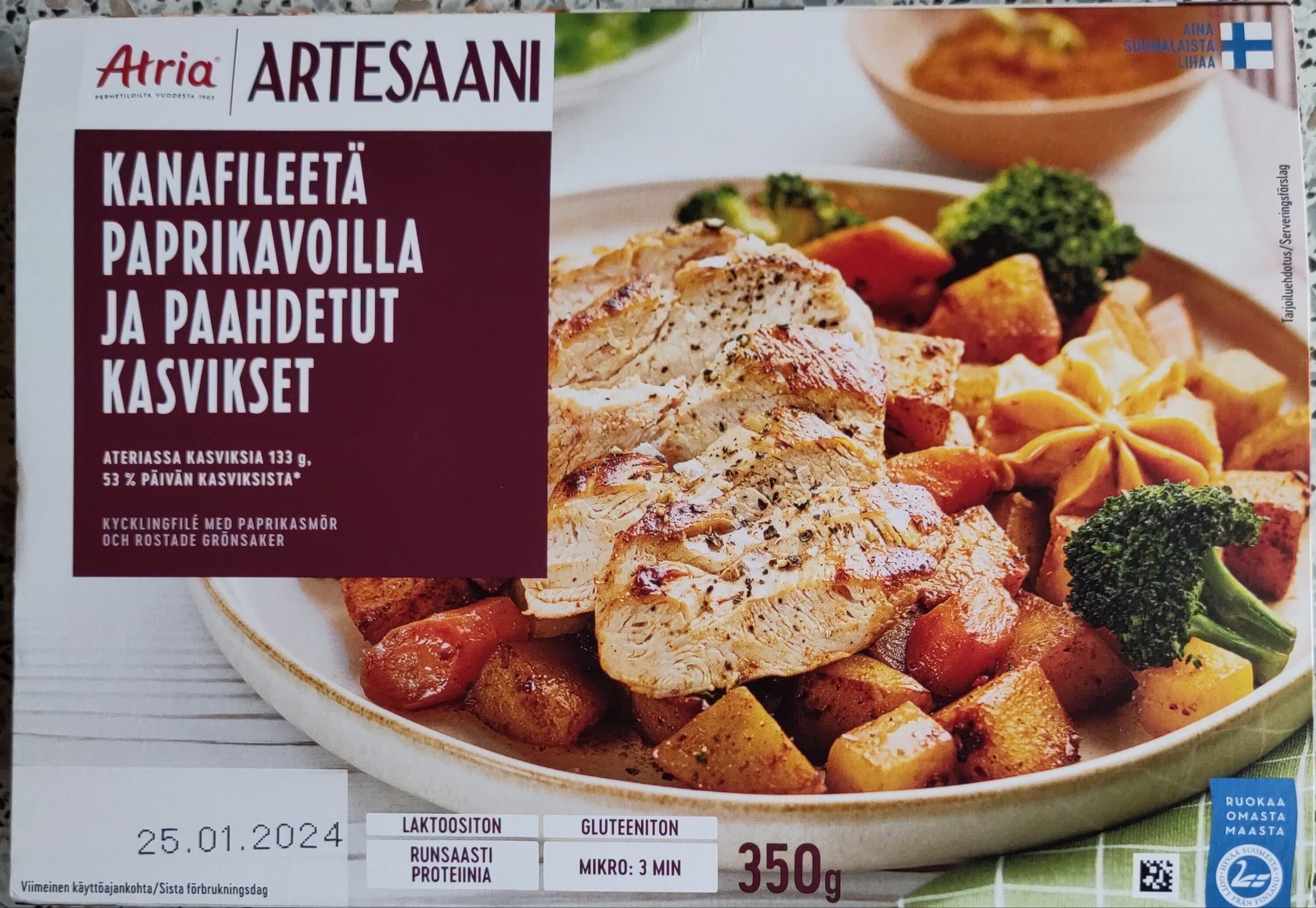 Atria Kanafileetä paprikavoilla ja paahdetut kasvikset packshot